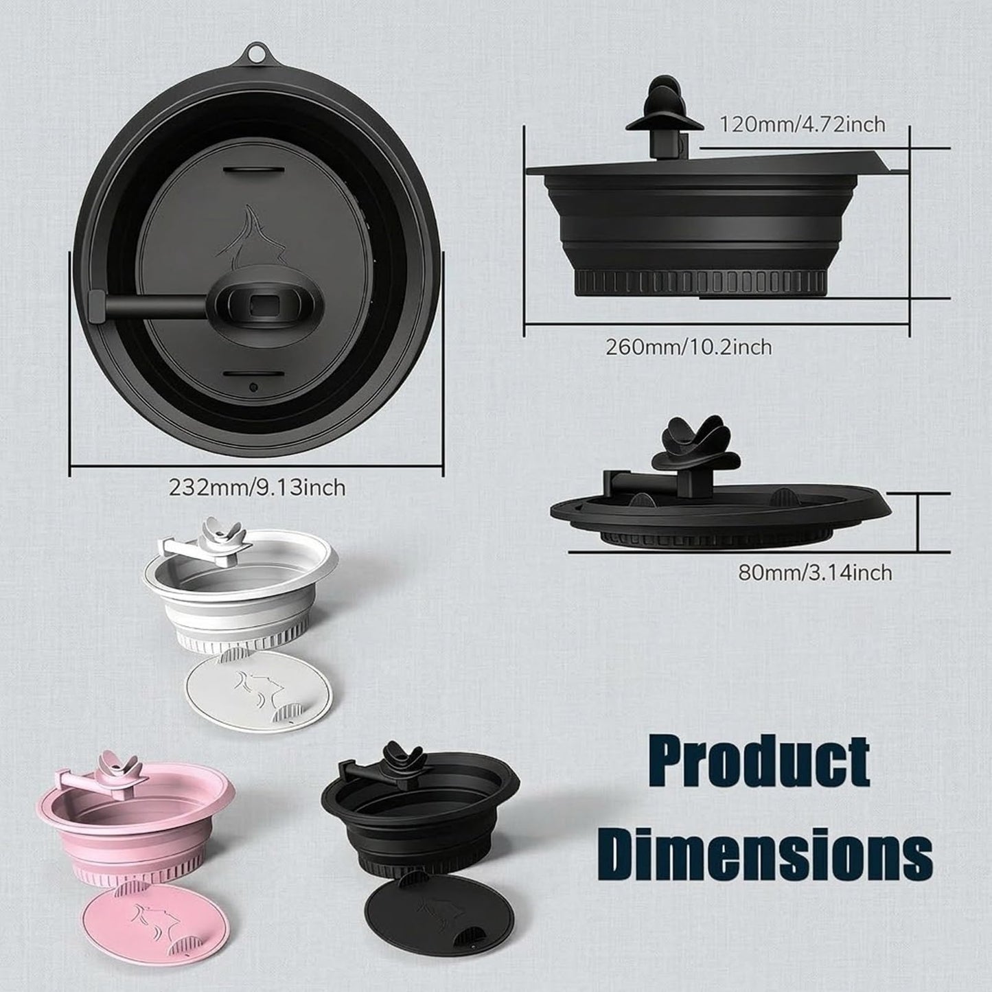 Upgraded Face Bowl for Ice,Premium Silicone Facial Plunge Basin in Cold Water with Breathing Tube,Foldable Compress Makeup Wash Sink Tubs,Collapsible Spa Therapy Molds and Skincare Glowing Tool Kits
