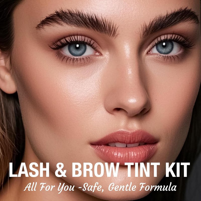 Lash Color Kit - Black Eyelash & Brow Tint Set | Long-Lasting Natural Effects, Easy to Use
