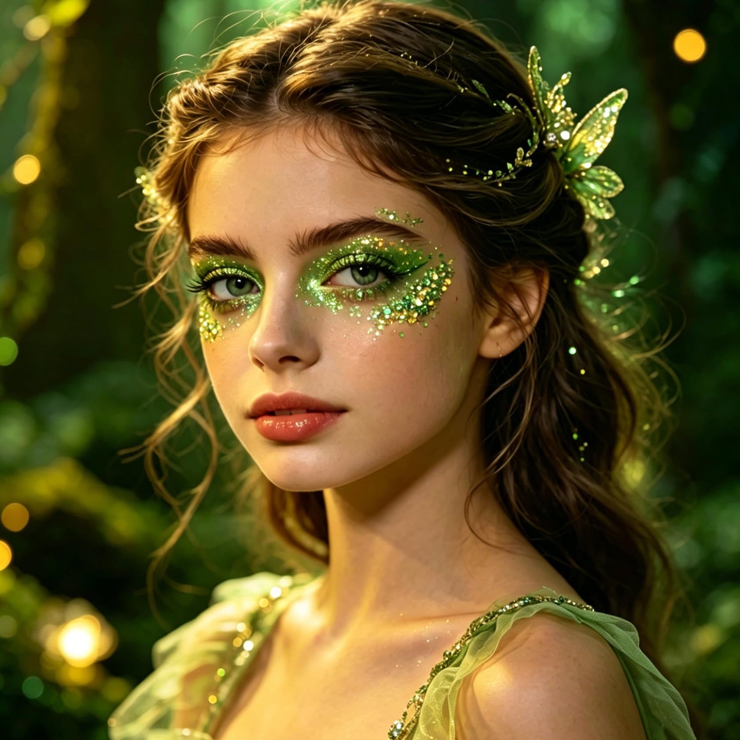 Green Yellow and Green Face Paint Stick