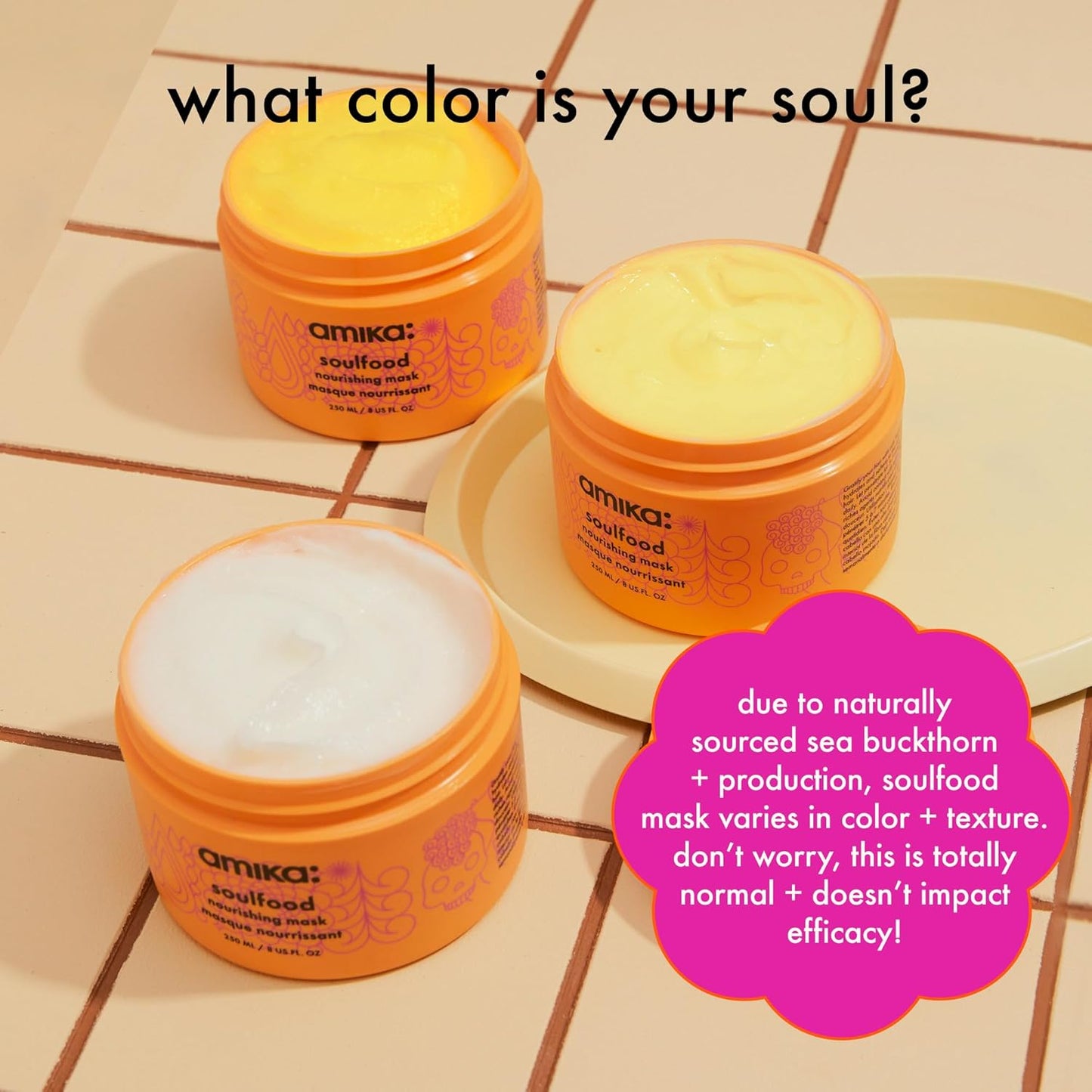 Amika Soulfood Nourishing Hair Mask - Deep Hydration & Repair | 8.5 oz
