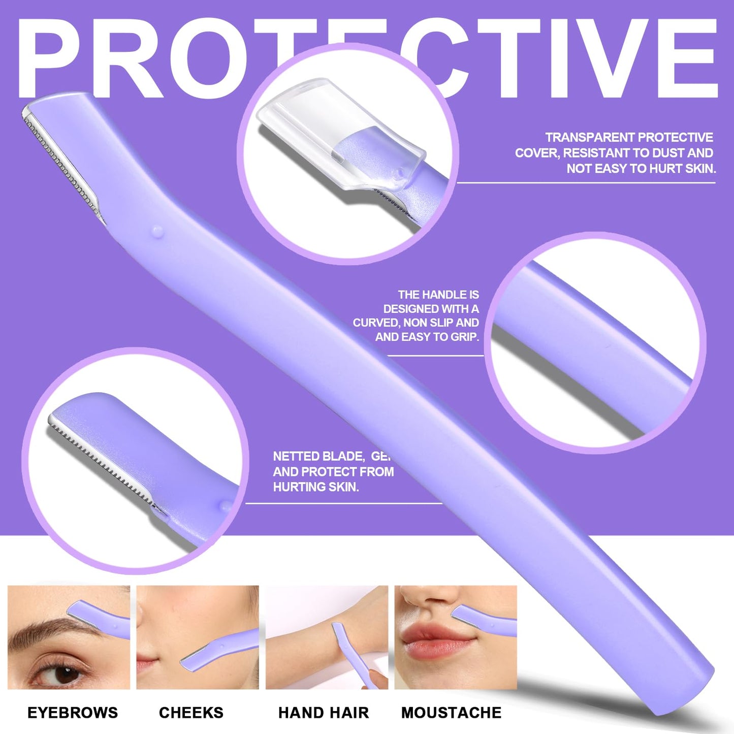 FANDAMEI Eyebrow Scissors, Eyebrow Kit, Eyebrow Tweezers for Women, Eyebrow Razor, Eyebrow Brush. Eyebrow Kit for Men with Leather Case. Eyebrow Scissors for Women Facial Hair Ingrown Hair Removal