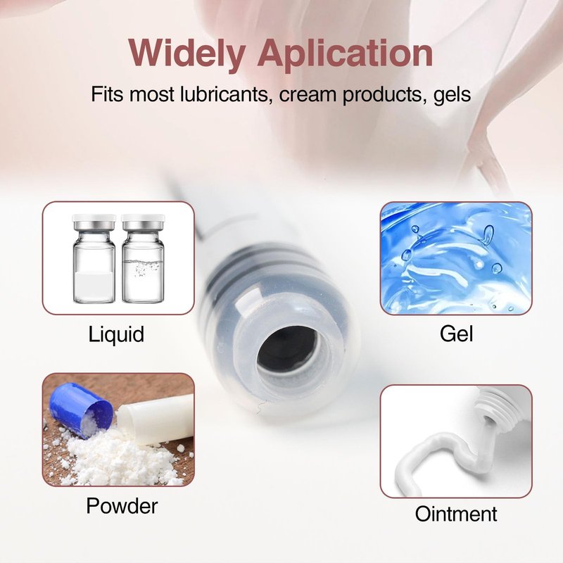 Dizzily 20 Pack Disposable Vaginal Cream Applicators - Fit OTC Gels, Lubes, Premarin, Estrace, Preseed or Creams Products - Comfortable Design, Individually Wrapped, Dosage Markings