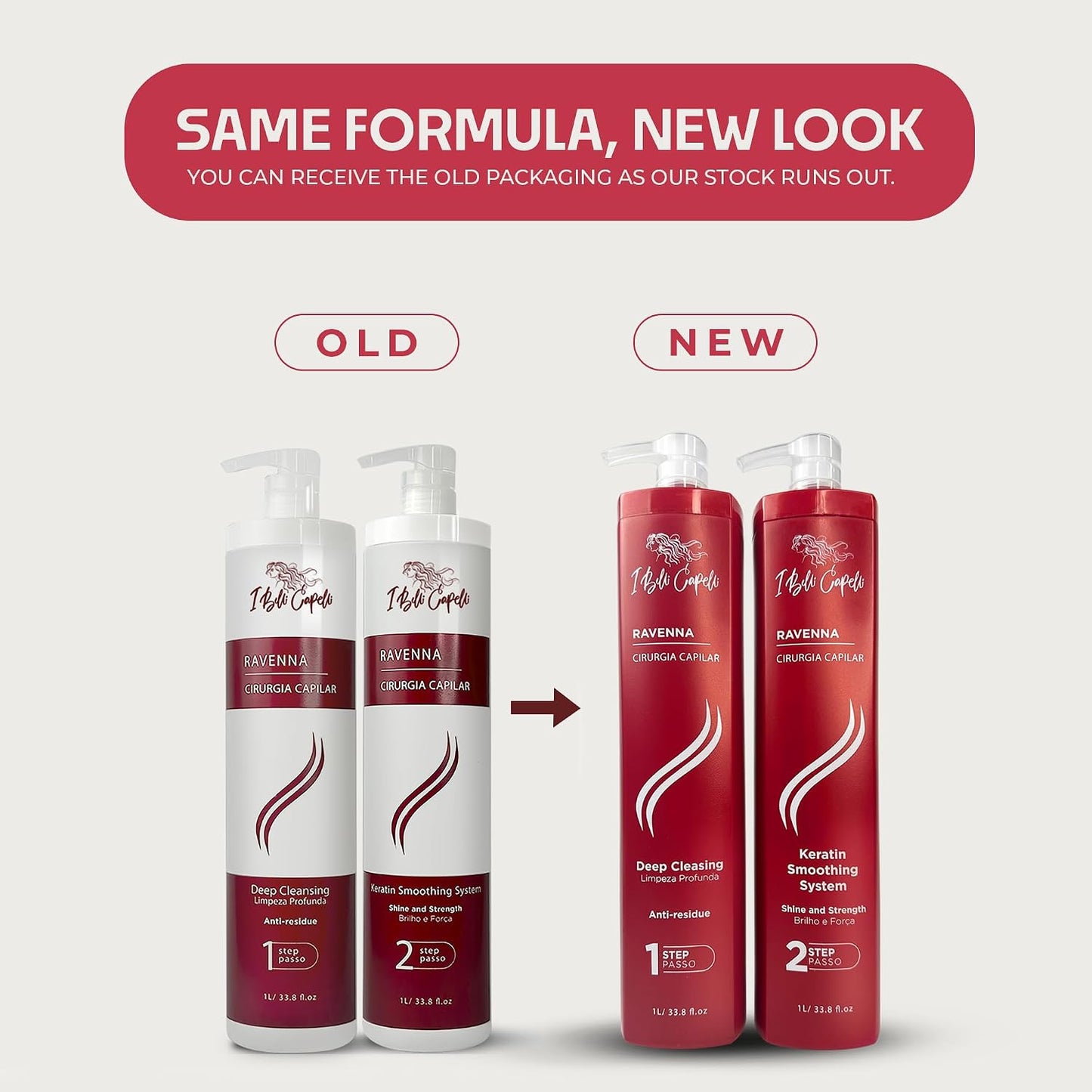 Professional Keratin Hair B-tox Treatment - Smoothing & Straightening System | 3x1L (105.8oz)
