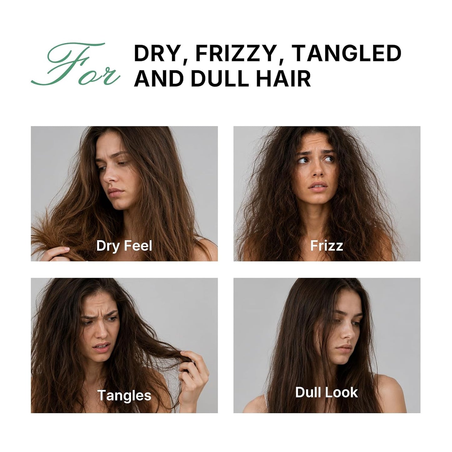 Karseell Repair Protein Cream | Leave-In Conditioner for Dry, Damaged Hair - Organic Treatment