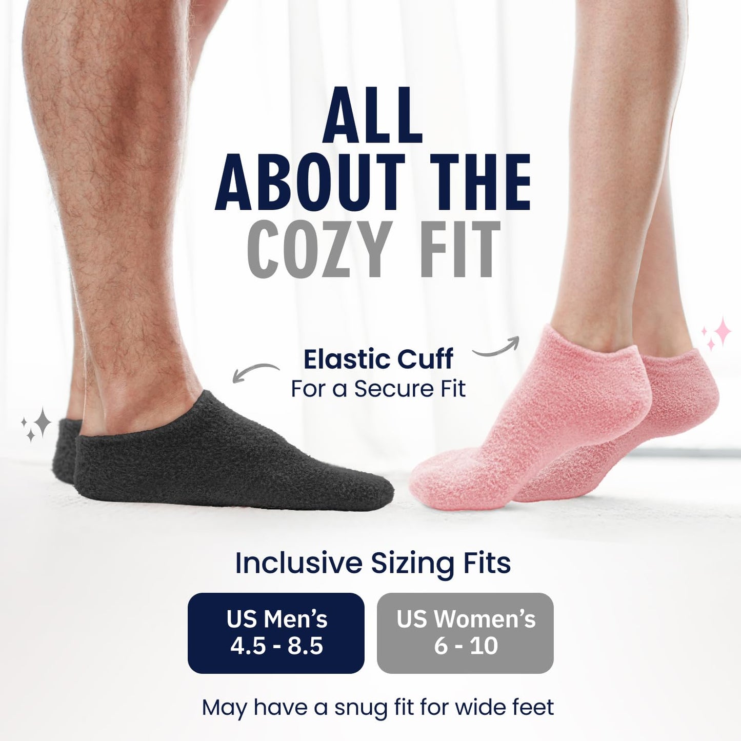 Dr. Frederick’s Original Moisturizing Gel Socks for Men & Women – Dry Feet & Cracked Heel Treatment – Full Foot Gel Lining with Mango Butter, Shea Butter, Jojoba & Coconut Oil (Obsidian Oasis)