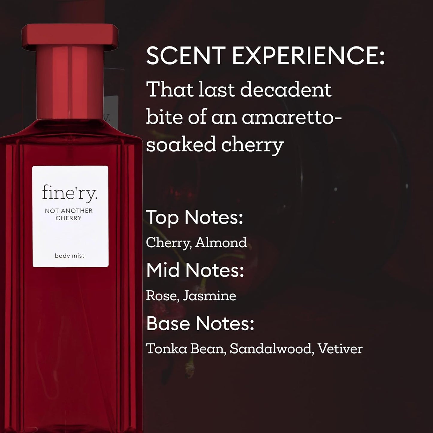 Gourmand Fragrance Body Mist Gift Set - Cherry, Pistachio & Vanilla | Vegan & Cruelty-Free | 5 oz x 3