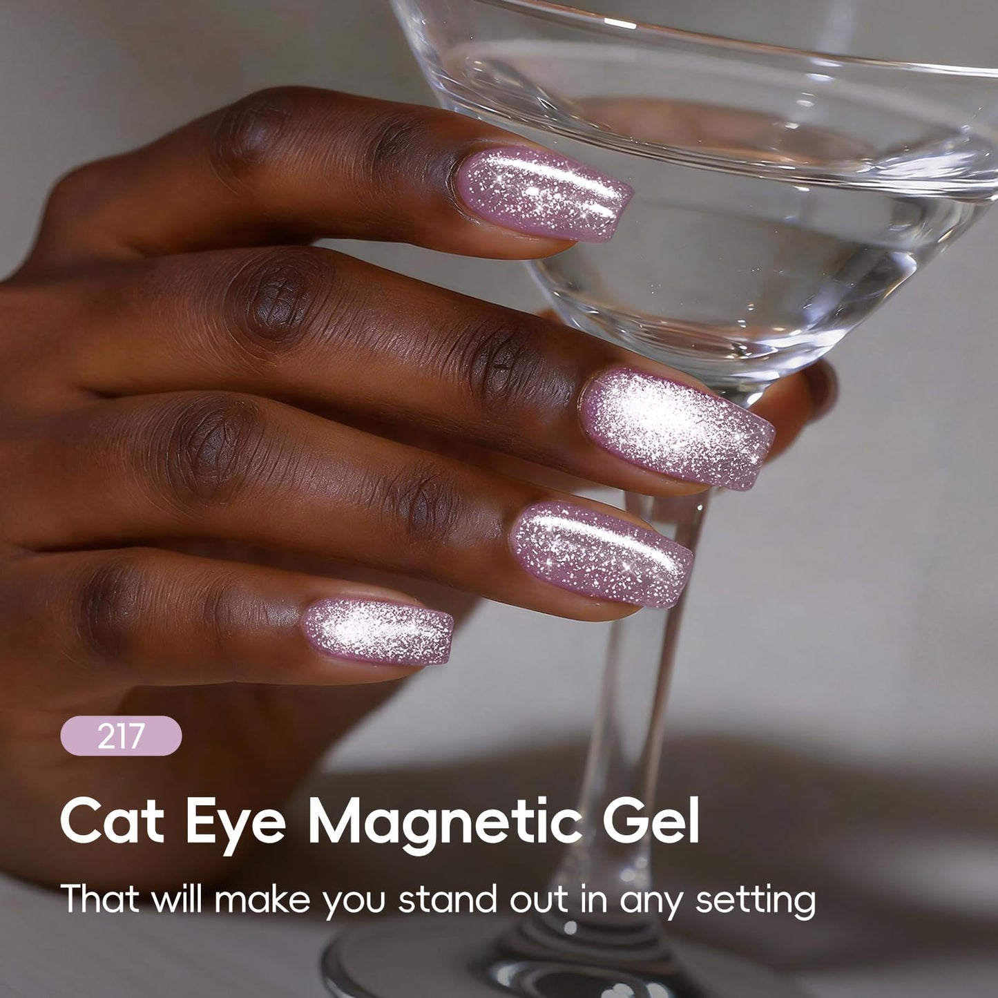 PEACECOLOR Cat Eye Gel Polish Set with Magnet, 6 Colors 10ML Nude White Milkly Sheer Colors Magnetic Nail Polish Salon DIY at Home