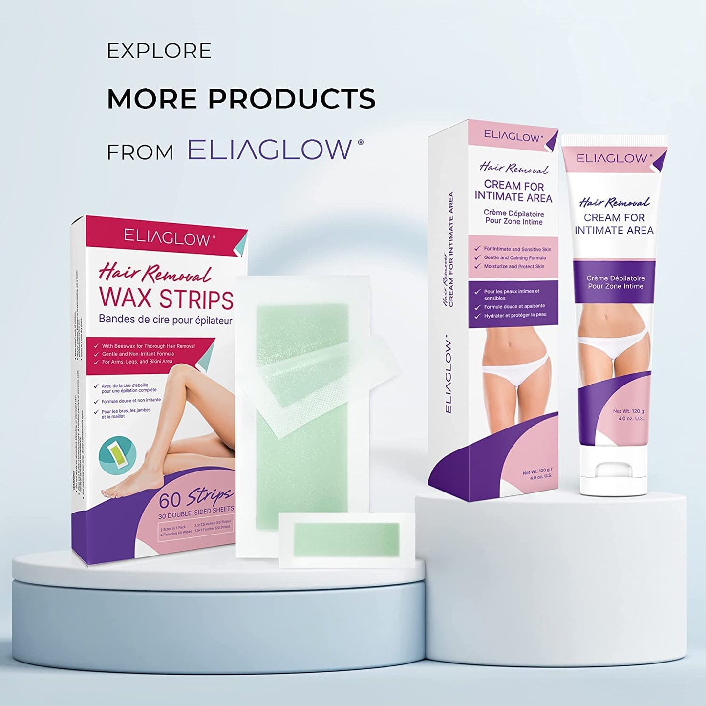 Hair Removal Cream for Women and Men : Sensitive Depilatory Cream for Bikini, Private Areas, Pubic, Body, Legs, and Underarms