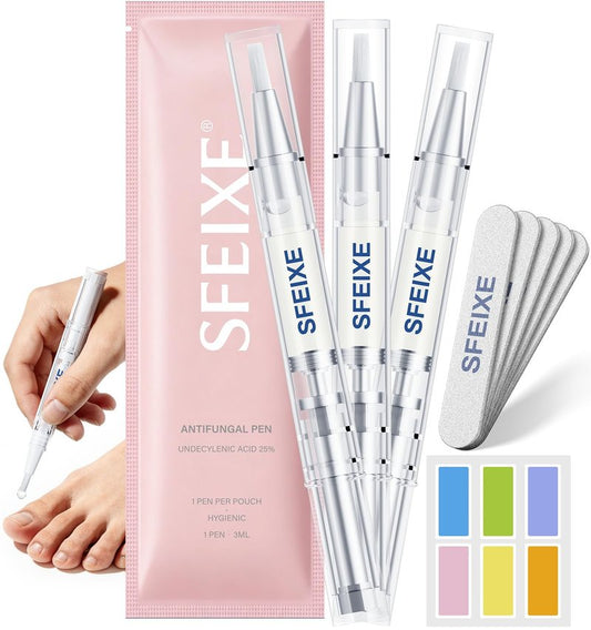 Toenail Fungus Treatment Extra Strength Pen – FSA Eligible HSA Maximum OTC with 25% Undecylenic Acid for Thick, Nail Strengthener and Growth, for Broken, Discolored Nail & Ingrown