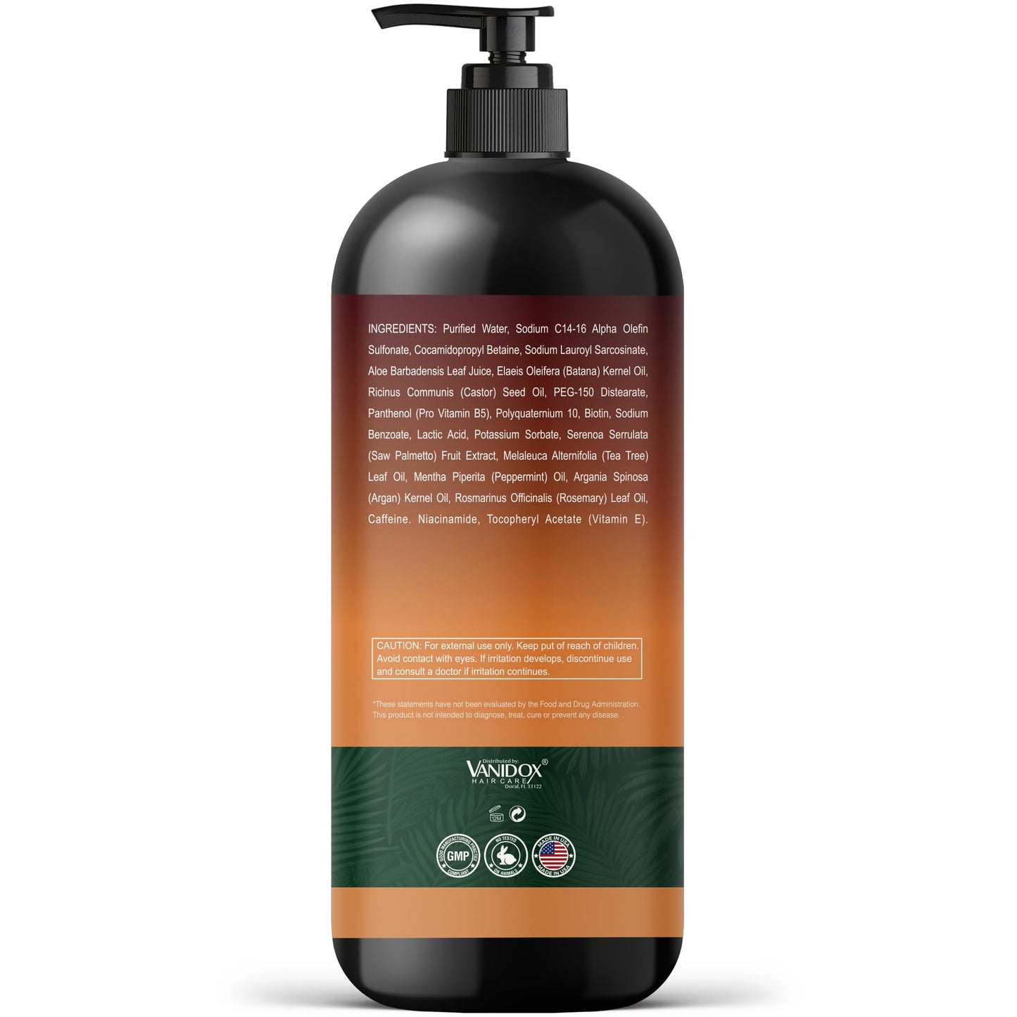 VANIDOX Batana Oil Shampoo, 16 fl oz