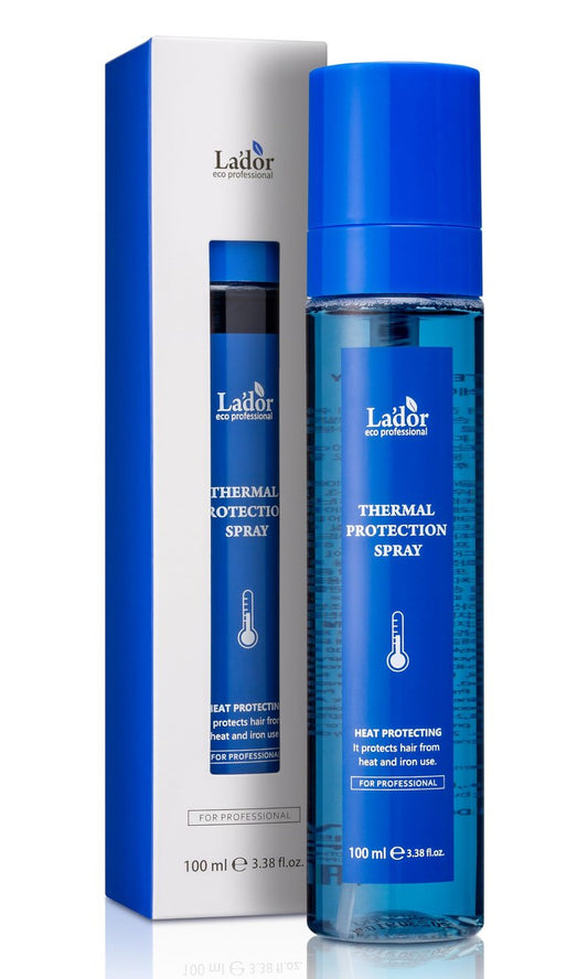 LADOR Hair Heat Protectant Spray Leave-In Conditioner Detangler Mist for Hot Tools & Curling Iron - Instant Gloss Anti-Frizz Keratin Treatment Free of Silicone Paraben Sulfate Alcohol 3.4 Fl Oz