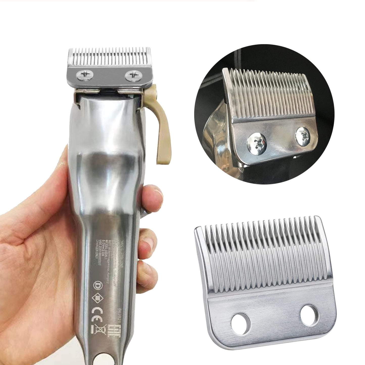 Blade Fit for Wahl Clipper Blades Replacement, Precision 2 Holes Adjustable Parts Compatible with Wahl 5 Star Series Replacement Blades, for Magic Clip, Color Pro, Senior, 9200/8000/7000/6000/5000