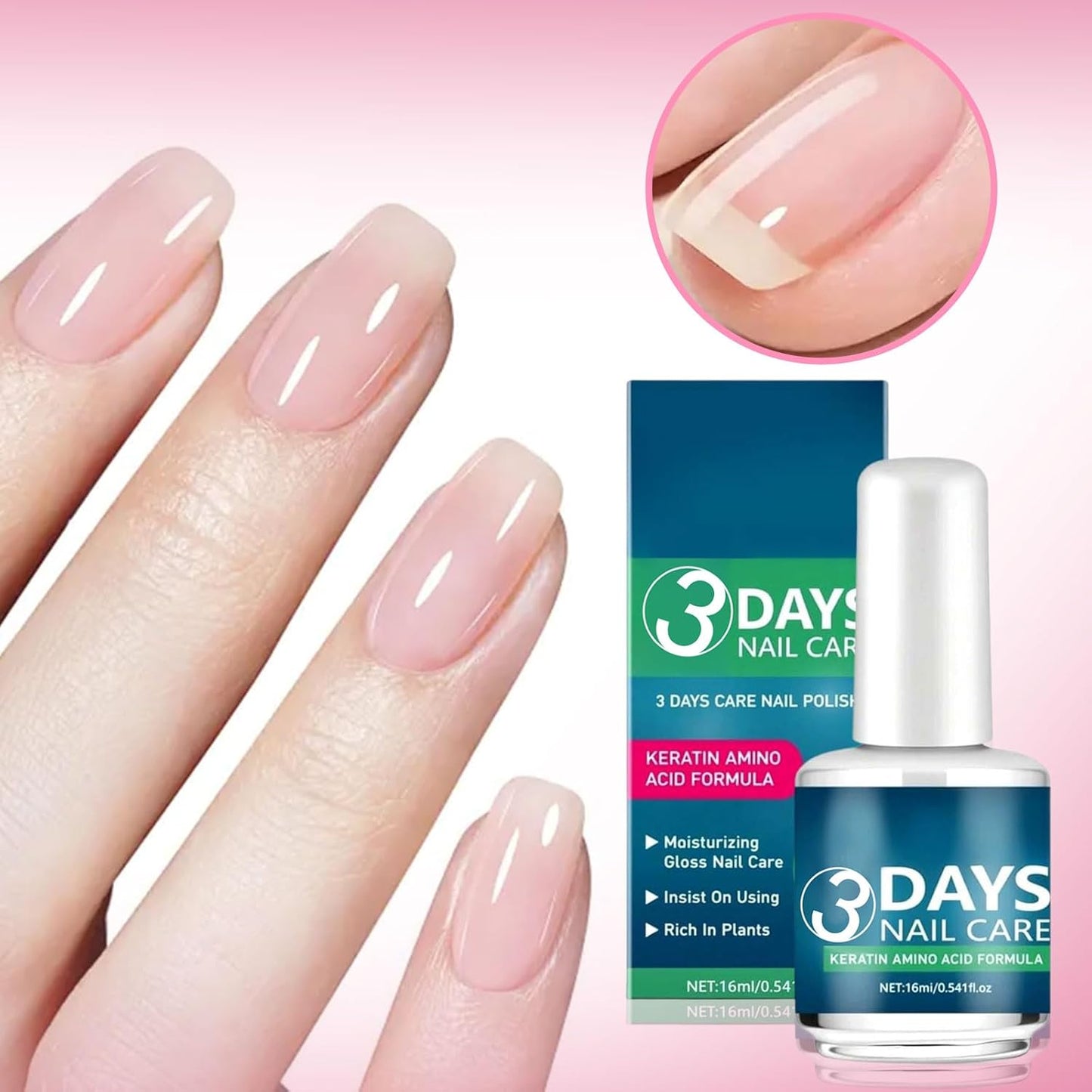 Nail Care Oil with Keratin - Fast Strengthening & Hydrating Formula for Weak, Fragile Nails | 1 oz