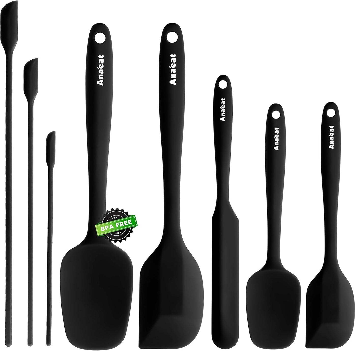 Mini Silicone Spatulas Set of 4 - Multifunctional Kitchen Scrapers for Jam, Cosmetics & More | Colorful, Reusable