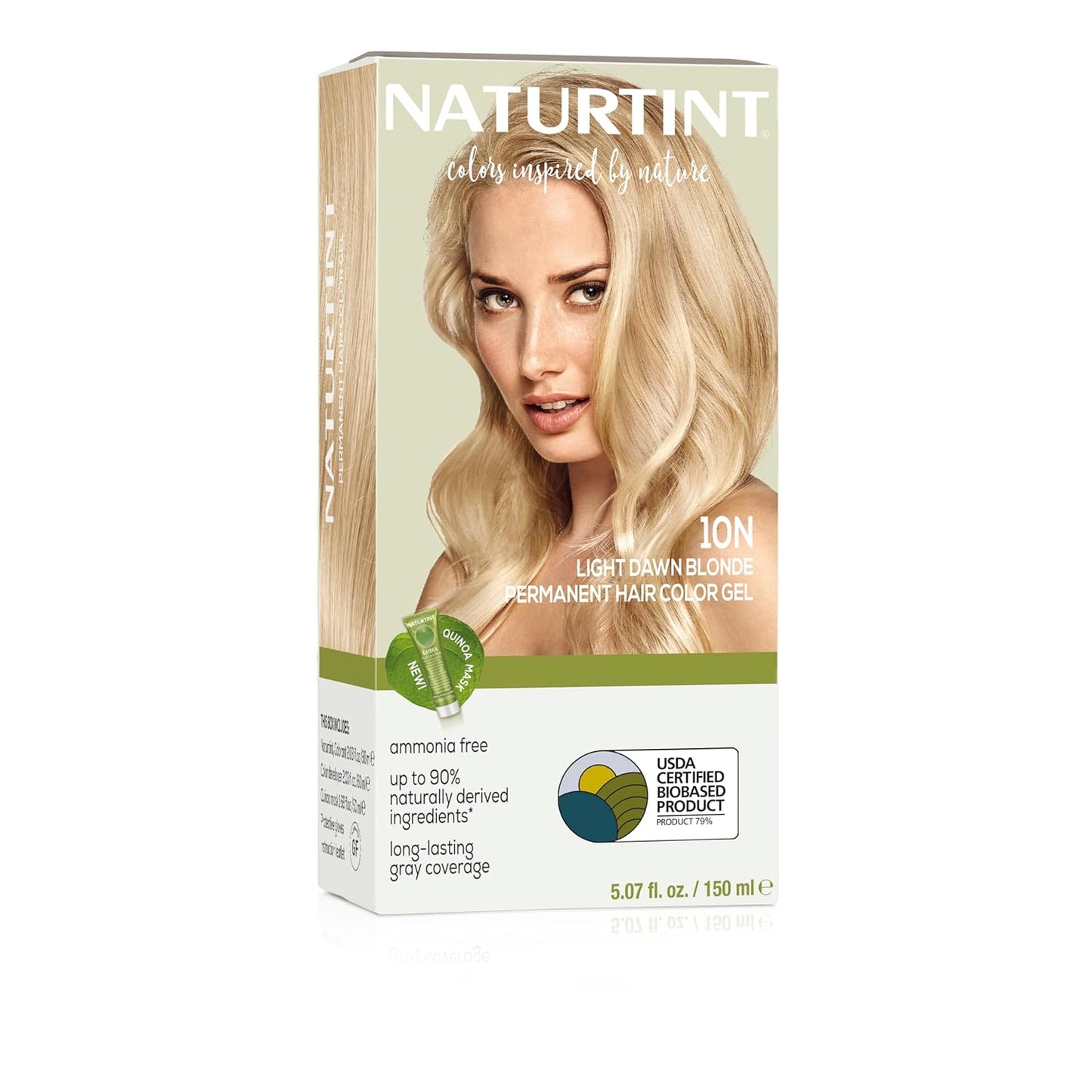 Naturtint 7N Hazelnut Blonde Permanent Hair Color | Ammonia-Free, Vegan, 100% Gray Coverage, Long-Lasting Results