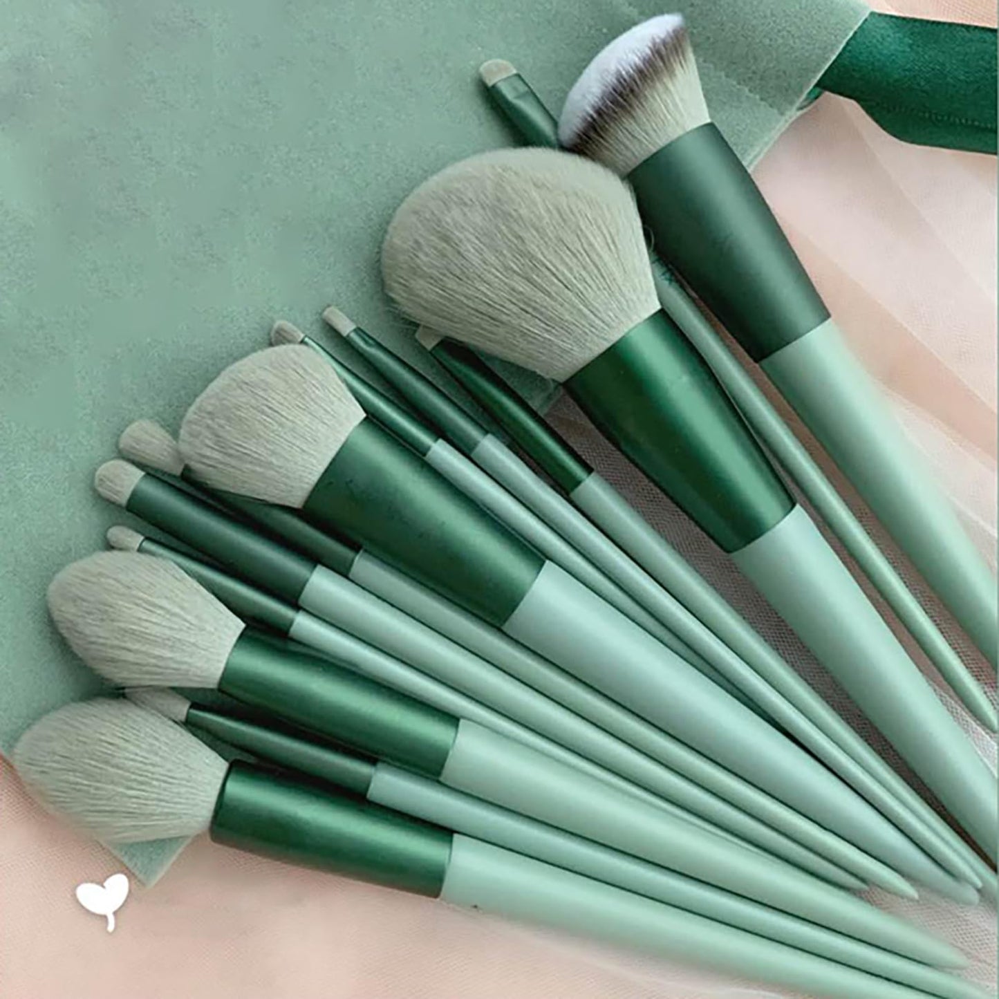 Professional Makeup Brush Set - Soft Bristle Multi-Purpose Cosmetic Tools with Travel Pouch for Face and Eye Makeup
