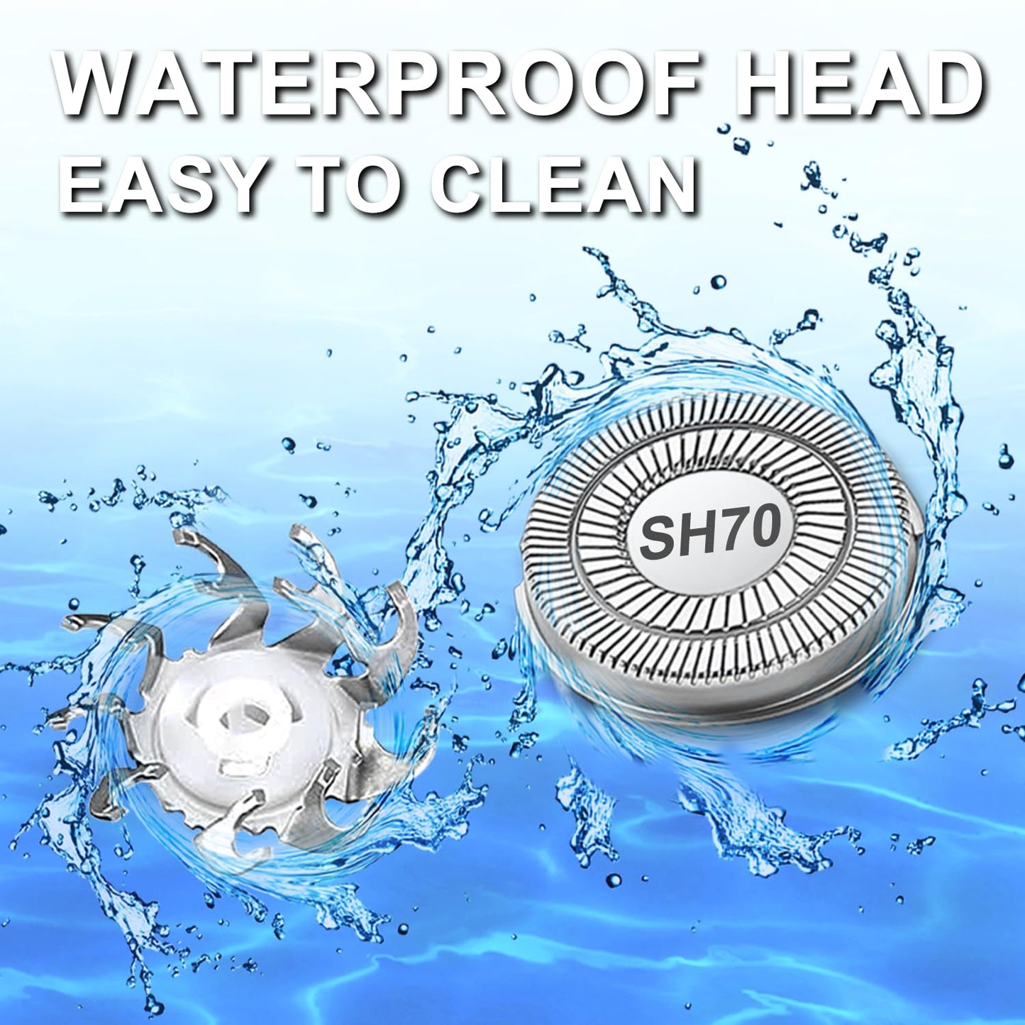 9 Packs SH70 Replacement Heads Compatible with P-hilips Norelco Series 7000 Replacement Heads,Electric Shaver Blades & Cutters Compatible with Series 7000, AquaTouch, PowerTouch Shavers