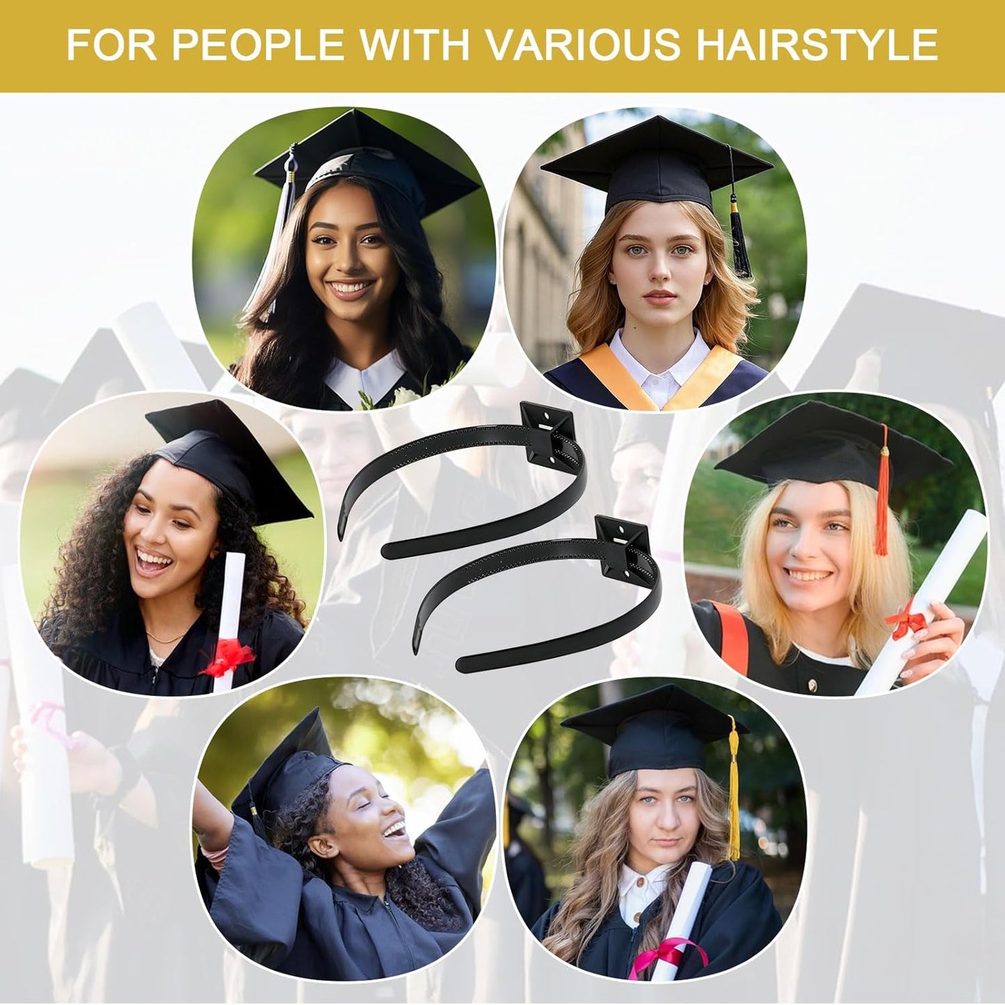 Graduation Cap Headband Insert - Comfortable Fit for Caps | Perfect for Graduates