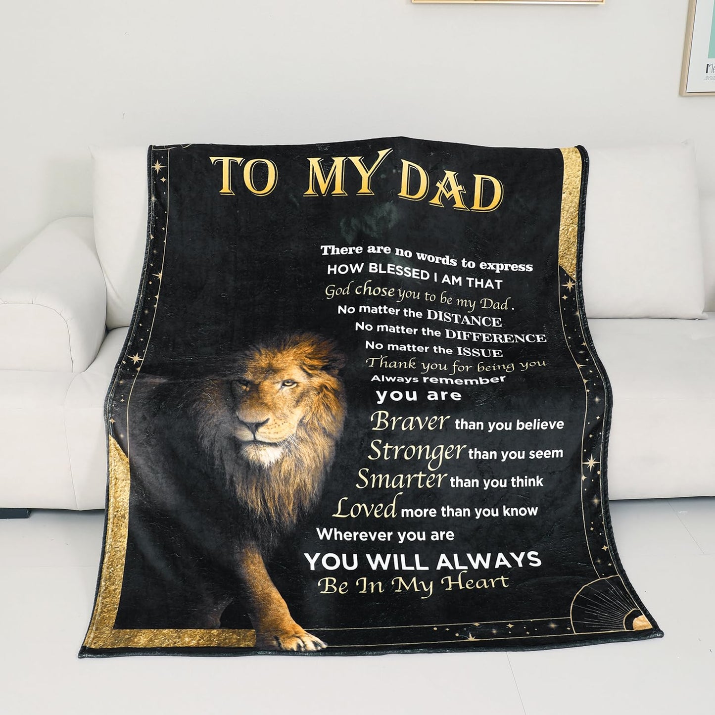 Favwgik Gift for Dad Birthday Gift, Girl Dad Gifts for Fathers Day from Daughter, Fathers Birthday Gifts Ideas, Birthday Gift for Dad from Son, Dad Blanket from Daughter 50”*70”