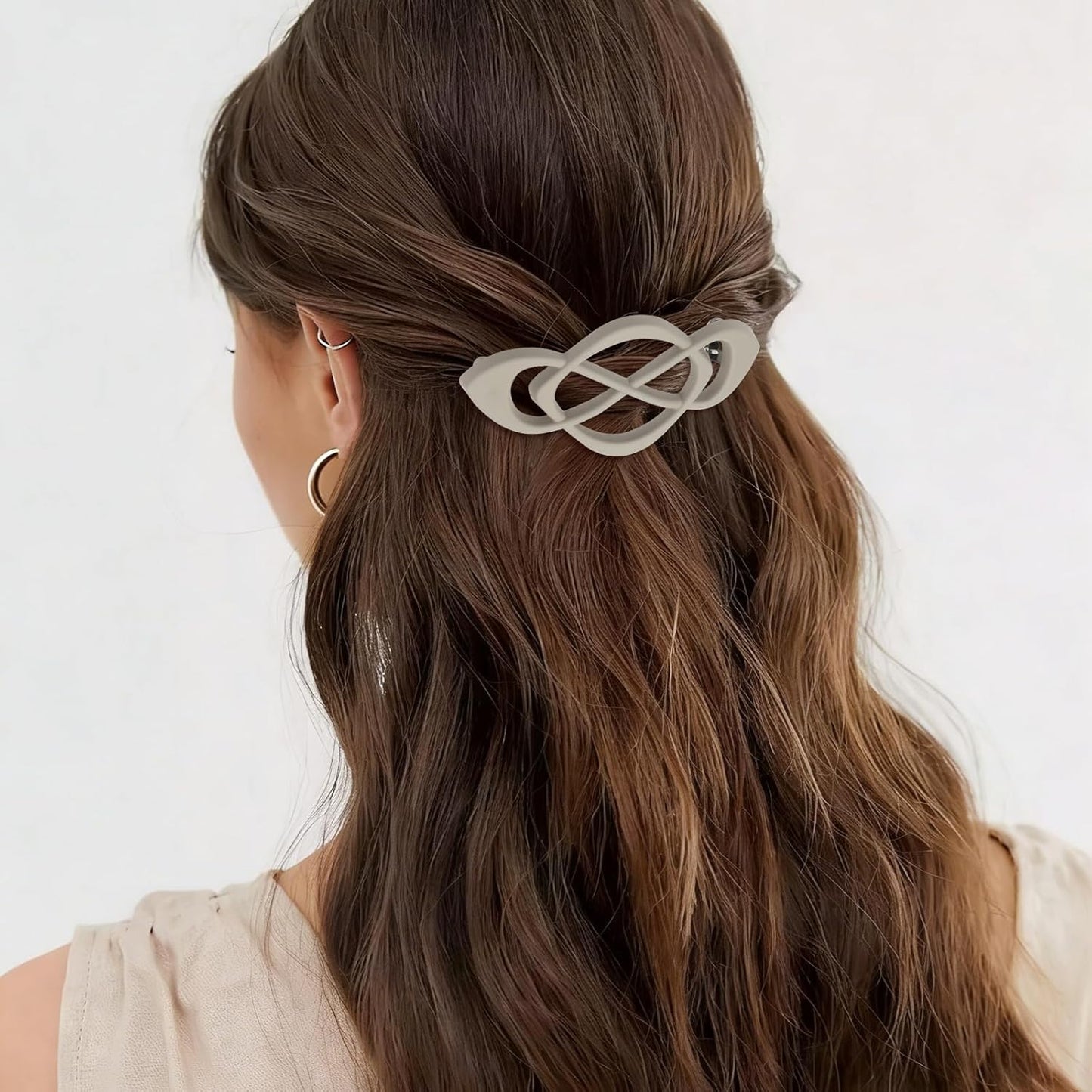 Hollow Spring Hair Clips - Vintage 5 Pack Barrette Set for Women & Girls | Durable Metal Styling Clamps for Thick & Thin Hair