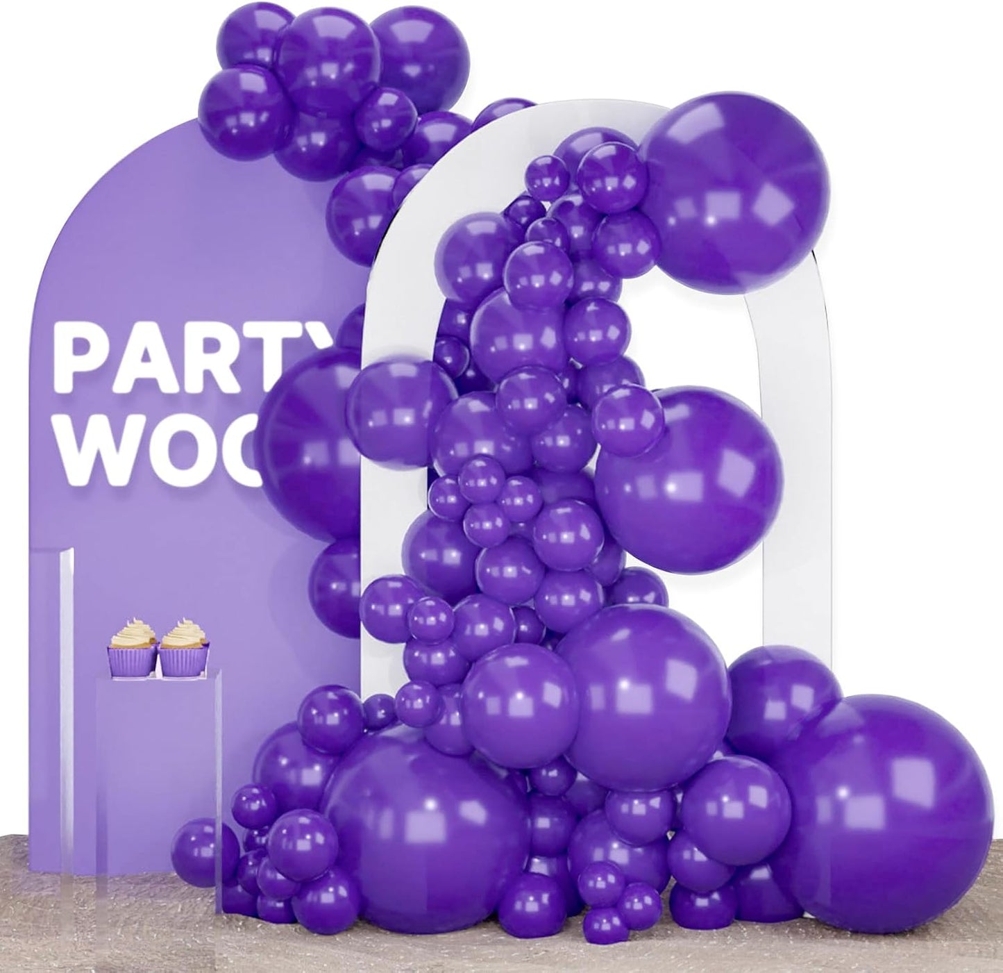 Black Balloon Arch Kit - 140 Pcs in 5-18 Inch Sizes for Baby Showers, Birthdays & Anniversaries | Elegant Black Decor