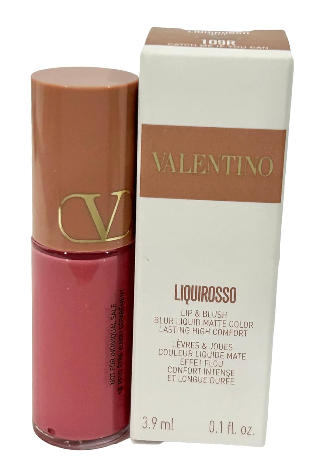 Valentino Lip & Blush Matte - Catch Me If You Can | Mini Travel Size 0.1 oz / 3.9 ml
