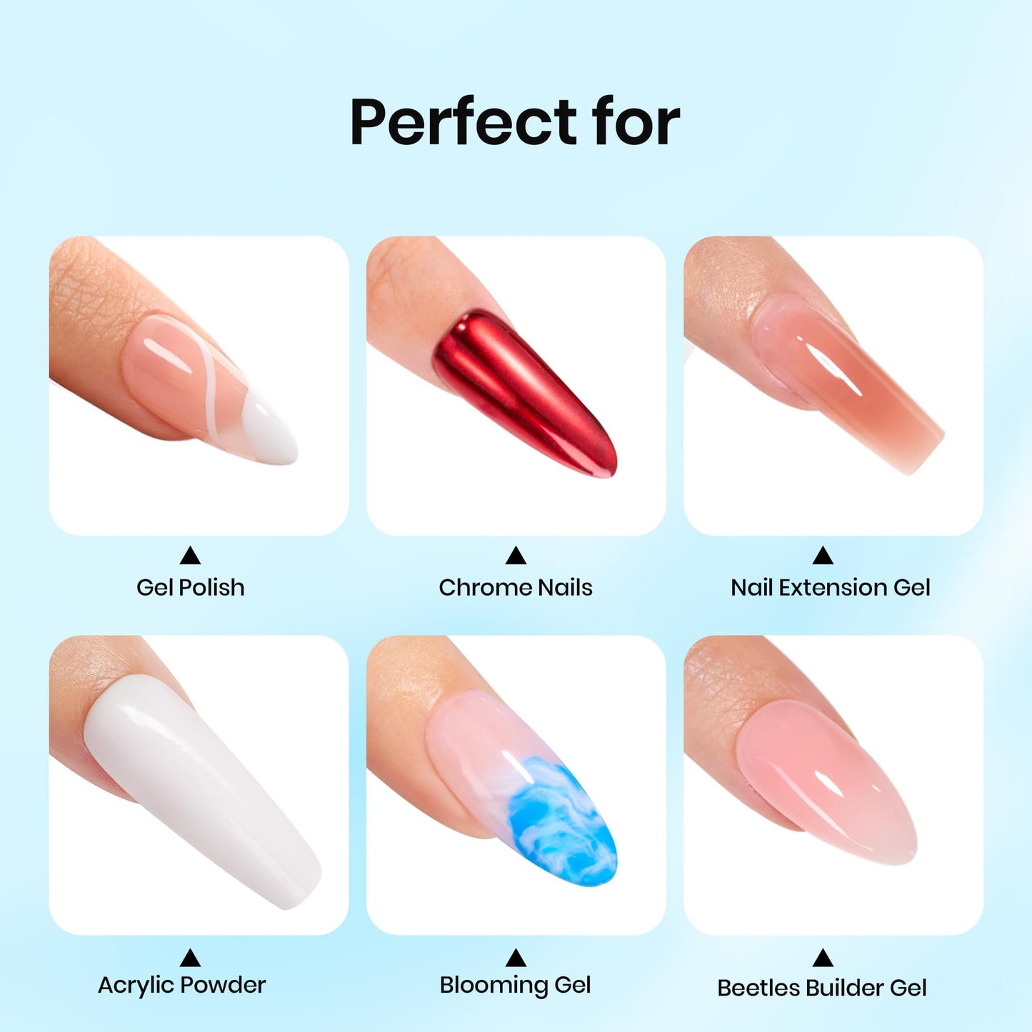 Beetles No Wipe Gel Top Coat Gel Nail Polish 2Pcs 15ml