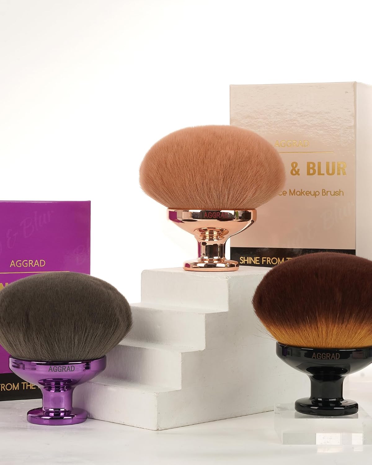 Blend & Blur Kabuki Brush - Ultra Large Body Makeup Applicator for Tattoo Cover-Up & Self Tanning | Perfect for Sunscreen & Bronzers