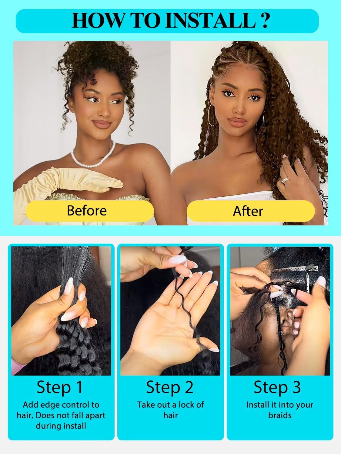 12A P4/30 Dark and Light Brown Human Braiding Hair for Boho Braids 5 Bundles 18 Inch 160g Deep Wave Braiding Hair for Bohemian Knotless Braids 100% Unprocessed Virgin Bulk Hair Extensions No Weft