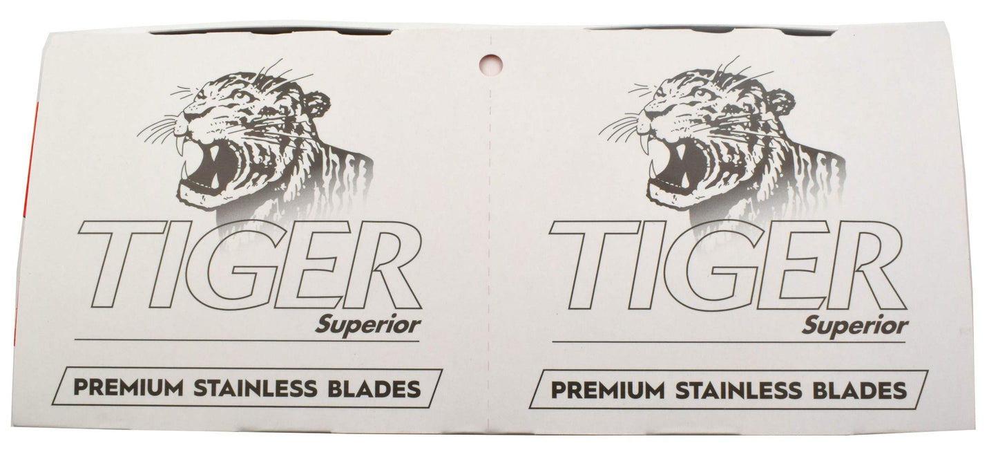 100 Tiger Superior Double Edge Razor Blades