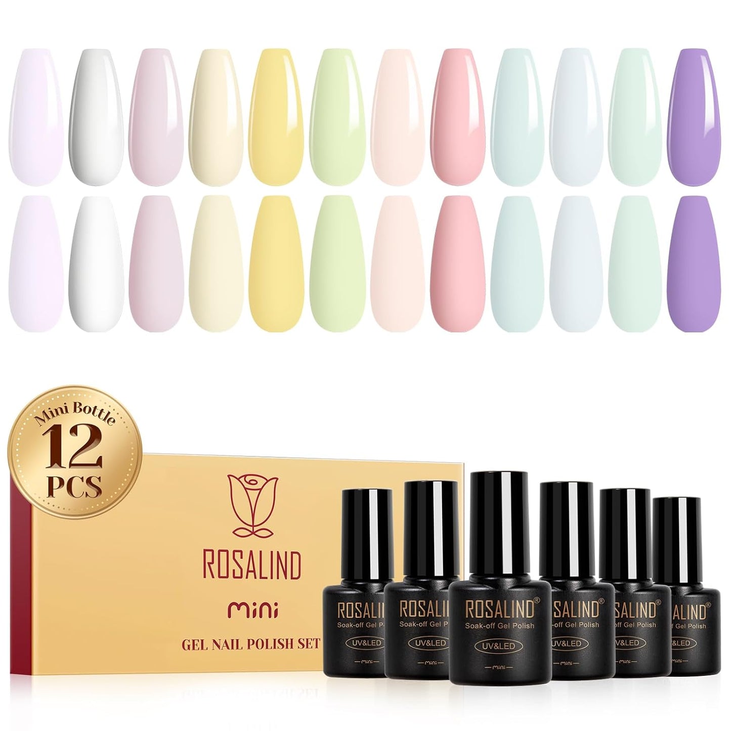 Cat Eye Gel Nail Polish - 12 Colors Magnetic Glitter Set | Sparkle Diamond Effect, Soak Off UV Manicure Gift for Women