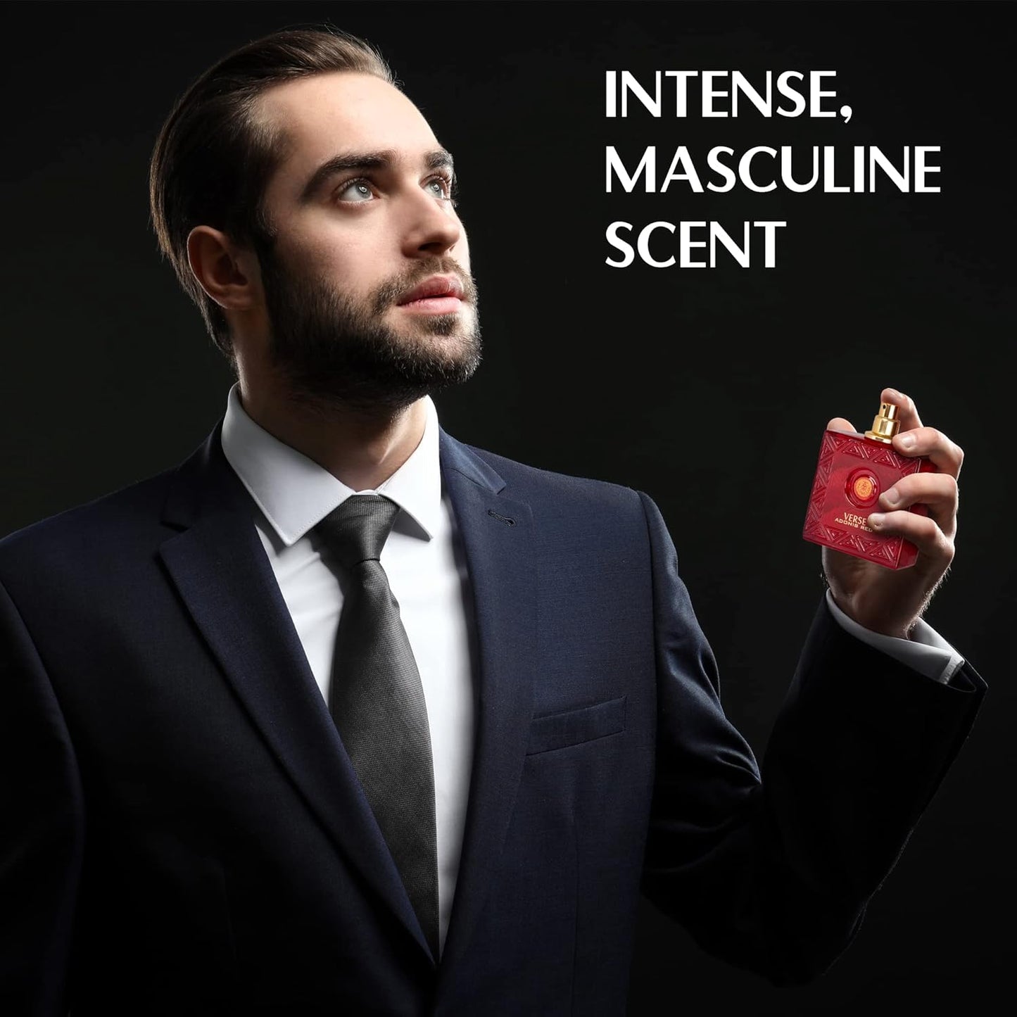 Adonis Red Eau De Parfum for Men - 100ml Fruity Warm Floral Fragrance | Includes NovoGlow Pouch