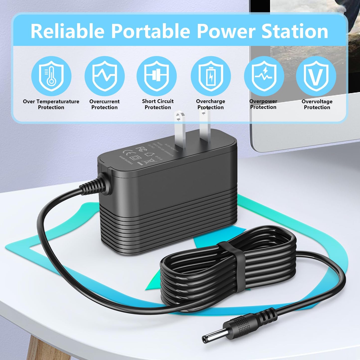 Charger for VacLife Handheld Vacuum Cleaner Compatible with VacLife VL106 VL188 VL189 VL706 VL188-N H-111 H-106 H106 Handheld Vacuum Power Adapter