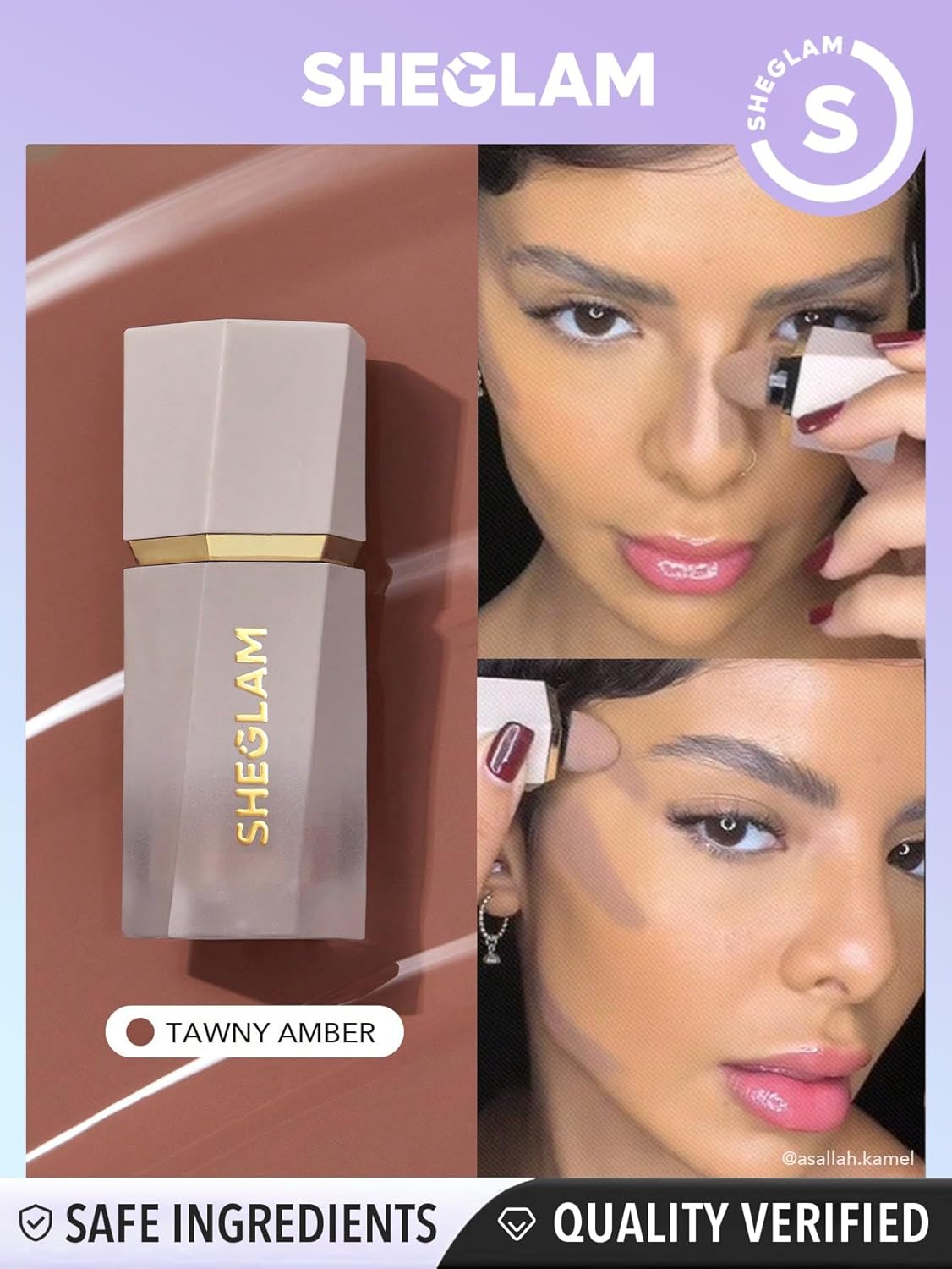 Sun Sculpt Liquid Contour Stick - Cool Toned Long Lasting Cream Bronzer Makeup | Tawny Amber
