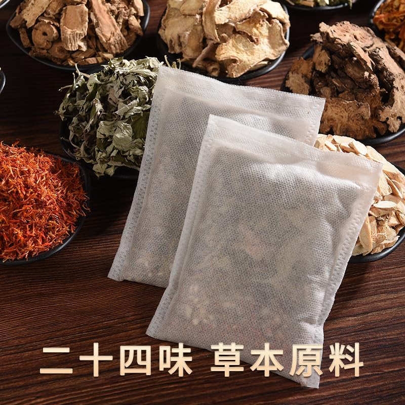 Mugwort & Ginger Foot Soak Sachets - Traditional Chinese Formula for Relaxation | 30 Pack