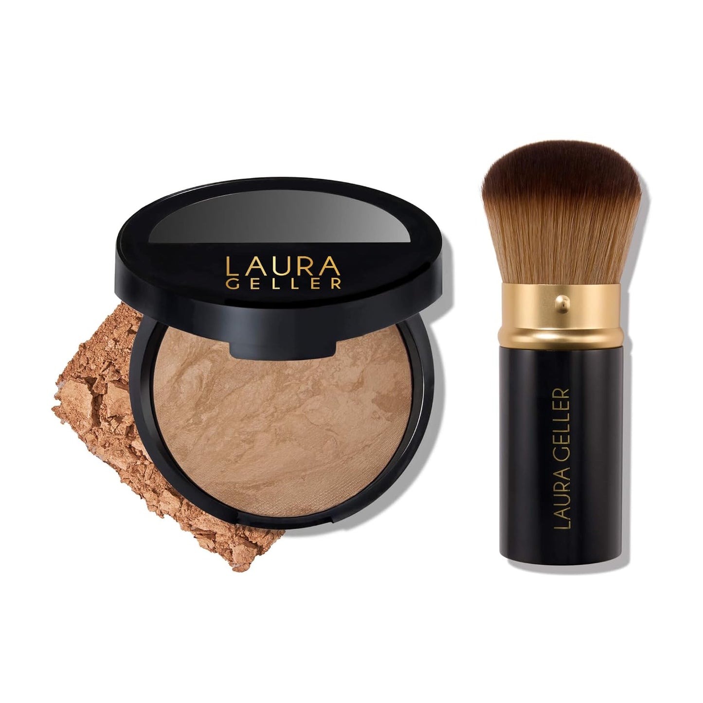 Baked Balance-n-Brighten Foundation Makeup Set - Tan with Kabuki Brush