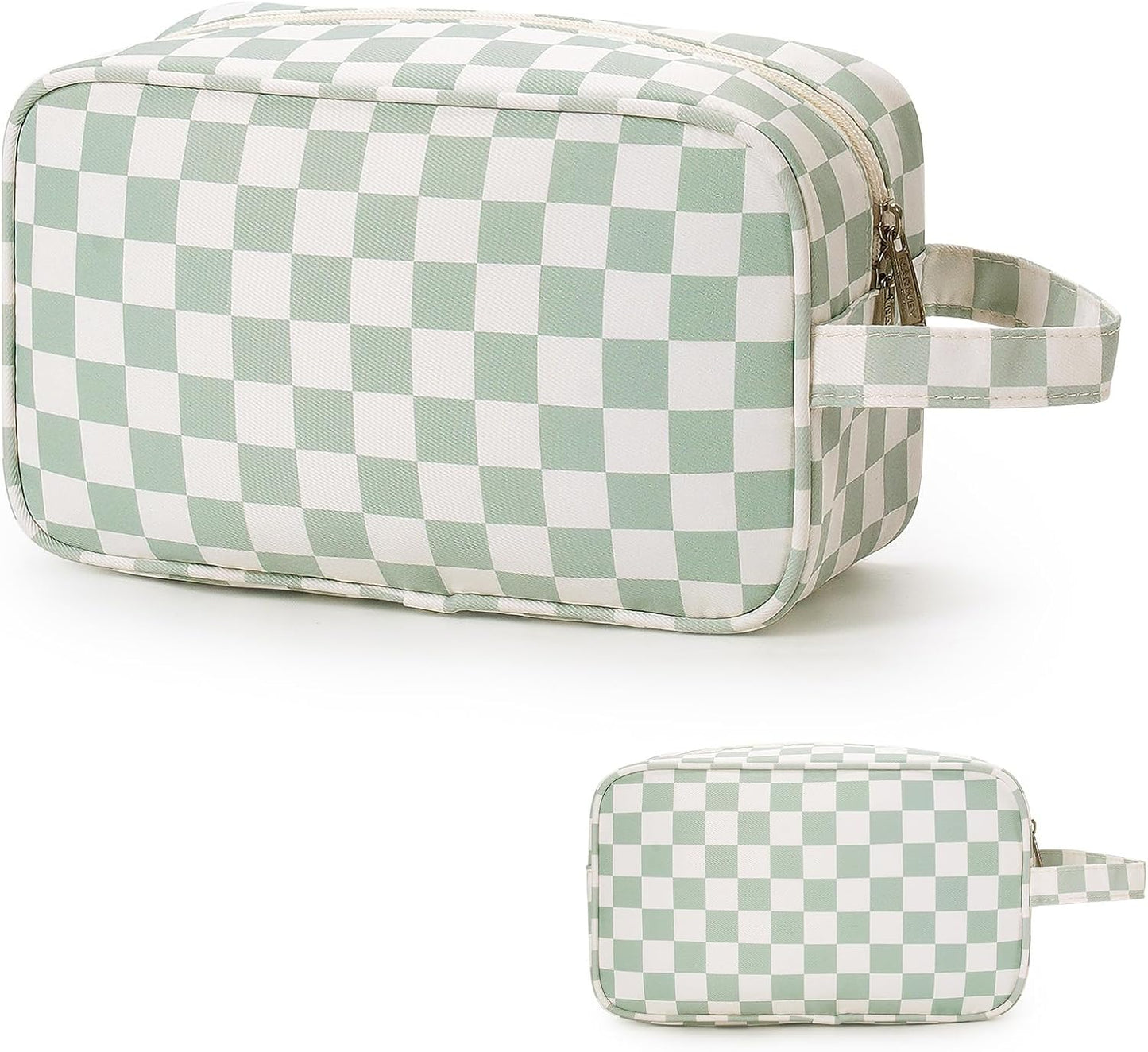 Travel Toiletry Bag for Women - Mint Green Dopp Kit Organizer for Cosmetics & Toiletries