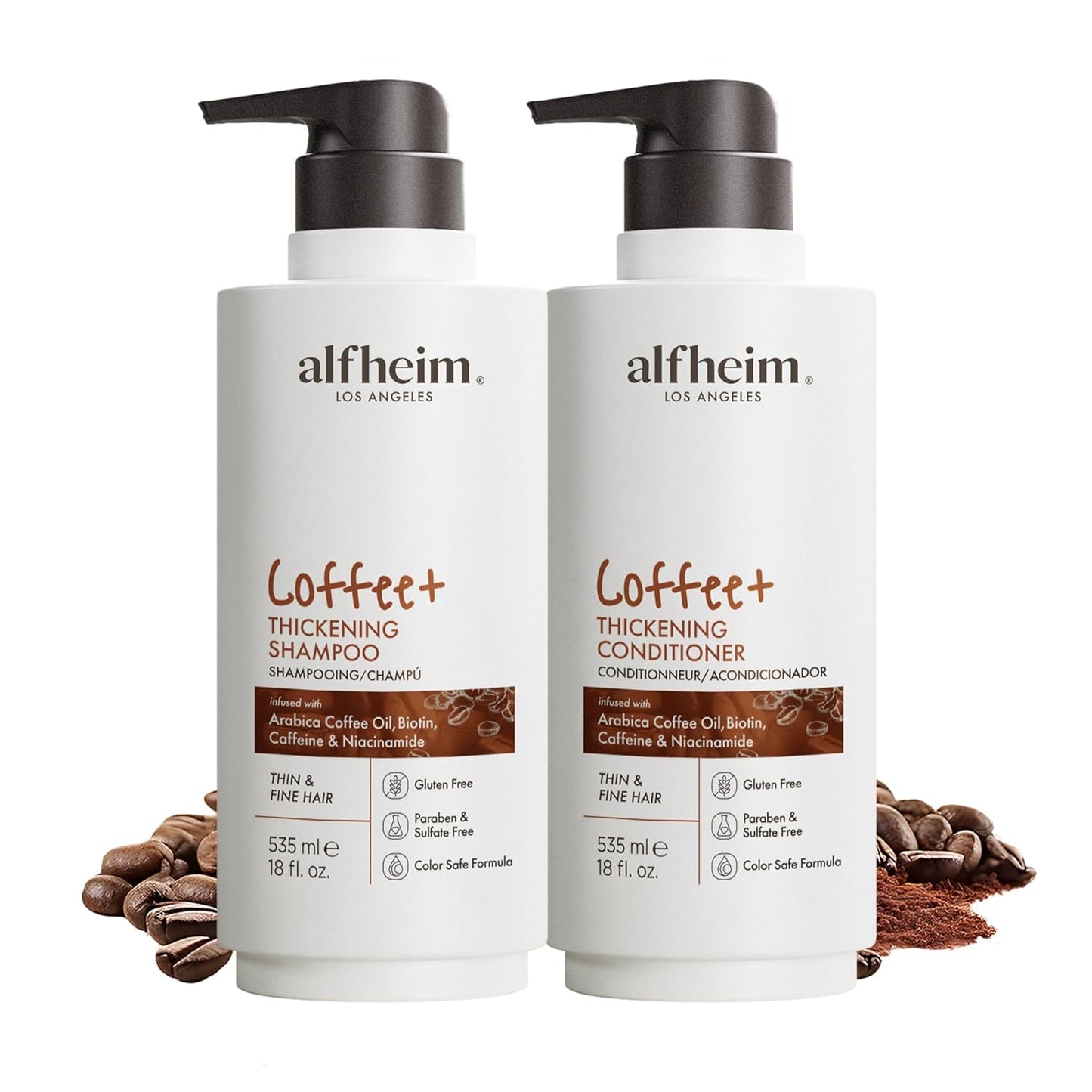 Rosemary+ Purifying Shampoo & Conditioner Set - Balancing Care for Oily & Fine Hair | 18 oz x2