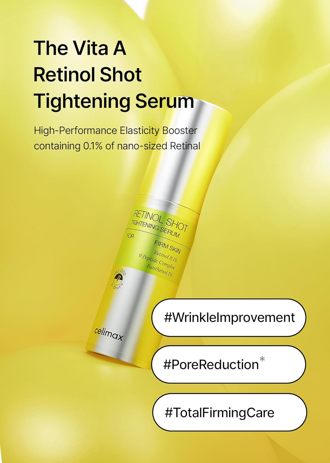 Celimax Retinal Booster 15ml & Retinol Serum 30ml - Anti-Aging Korean Skin Care Set for Women