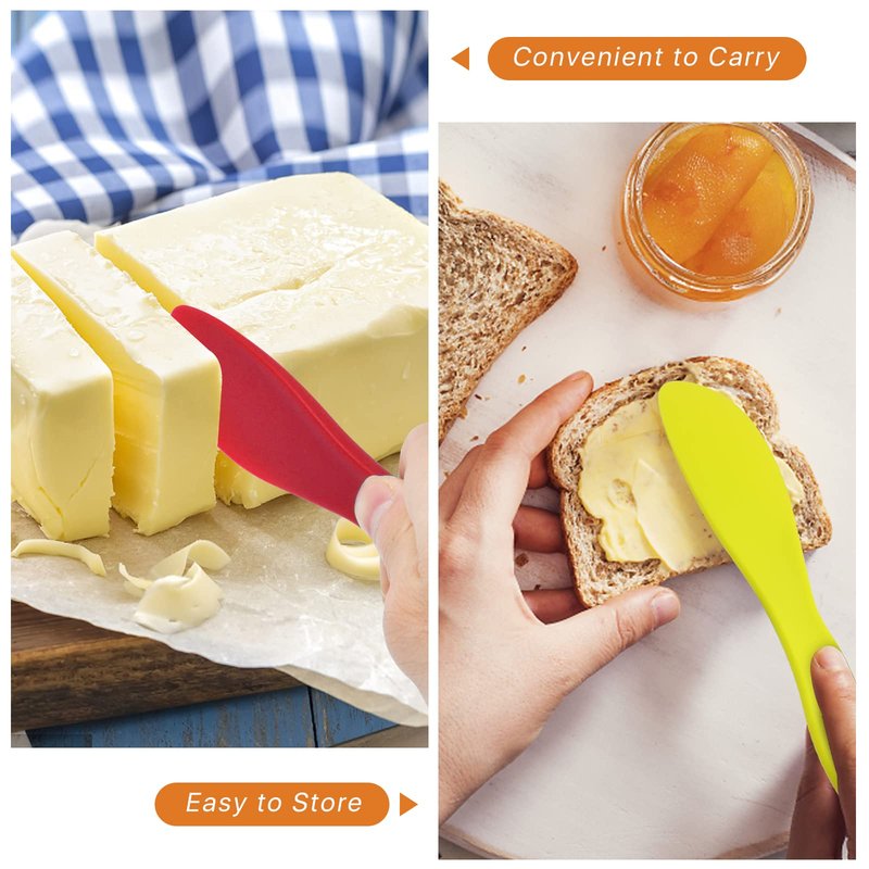 Aemygo 20 Pcs Plastic Butter Spreader, 7 Inch Multi Purpose Knife Spreader Tools for Kids, Versatile Kitchen Frosting Knives Sets for Cheese Butter Cream Jam Sandwich