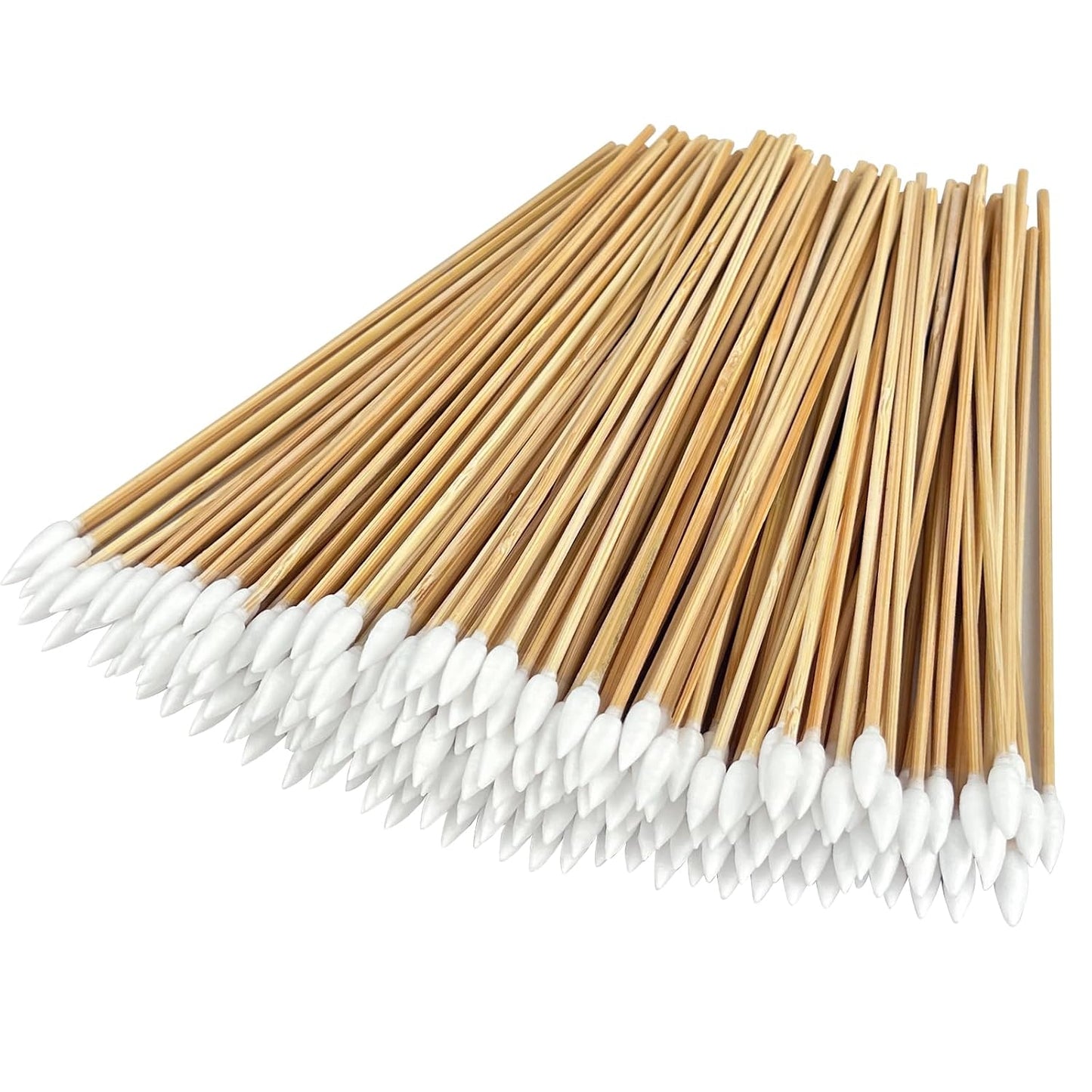 200 PCS Extra Long Cotton Swabs - Precision Cleaning Applicators for Crafts, Electronics, Makeup & Pet Care | 6 Inch Wooden Handles