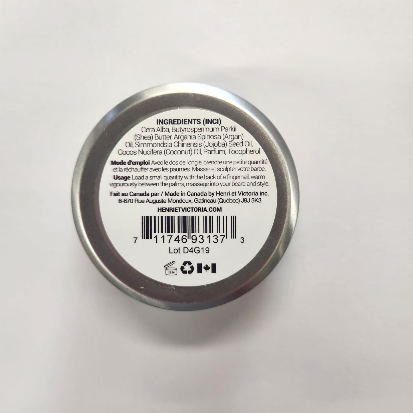 HENRI ET VICTORIA Duc de Santal Beard Balm Moisturizing, Non Greasy, Simple and Effective Ingredients | Hand made | 50g
