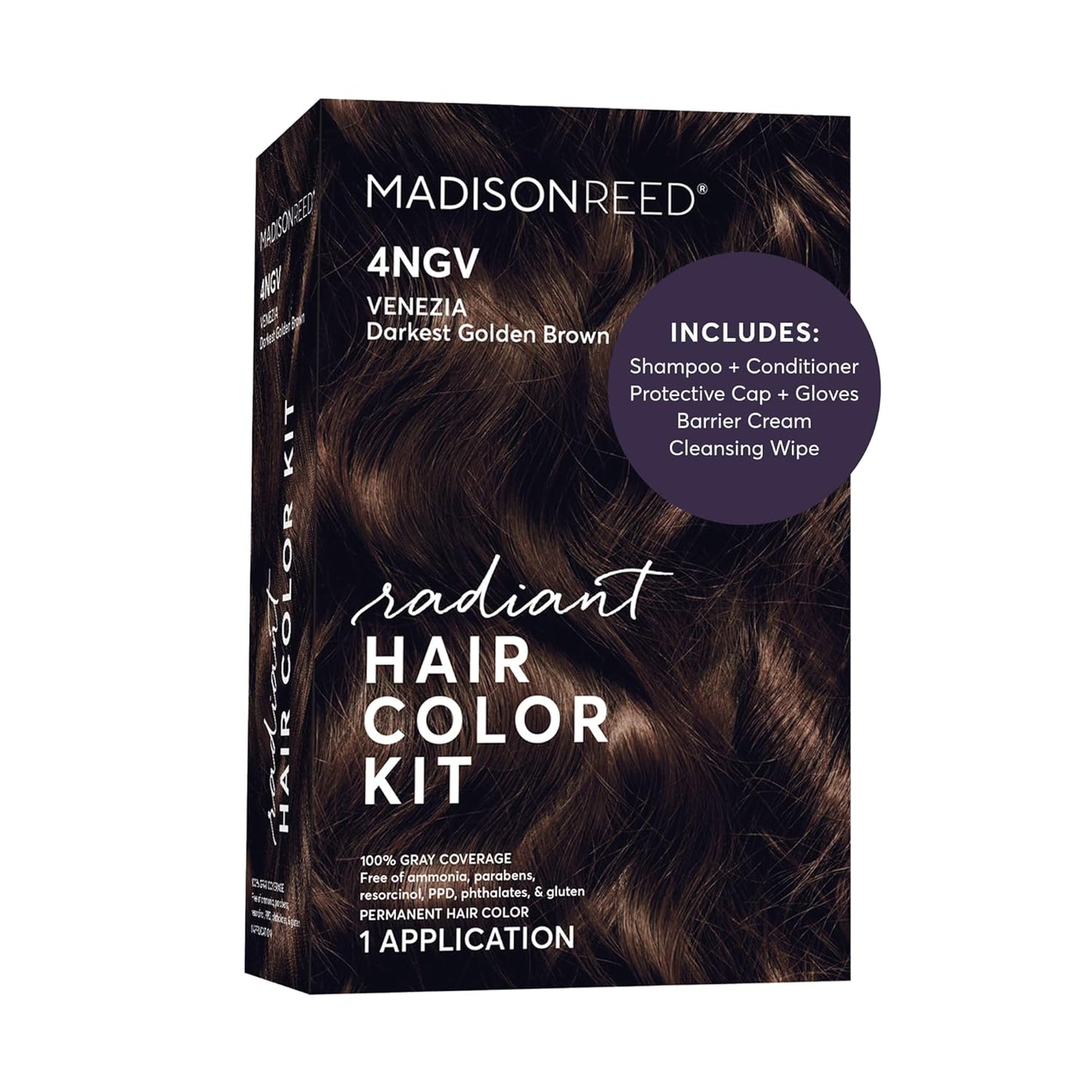 Madison Reed Radiant Hair Color Kit - 5RV Dark Garnet Red | Vivid Permanent Dye for Bold Color & Maximum Shine