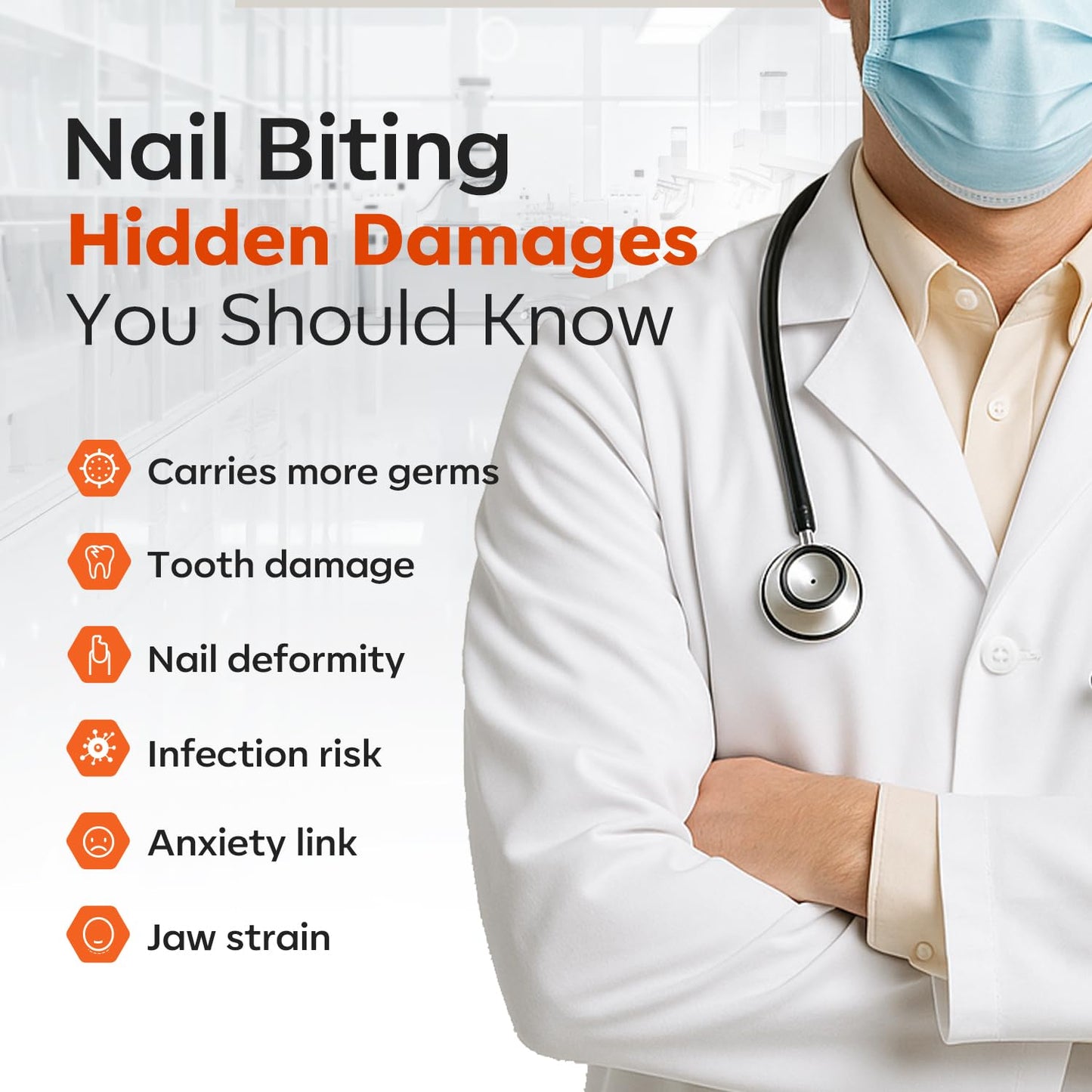 modelones Nail Biting Prevention for Kids - Bitter Thumb Sucking Deterrent - Quick Dry No Bite Nail Polish Pen - Stop Biting for Adults - Nail Repair & Care - Safe & Effective Solution For Age 1+
