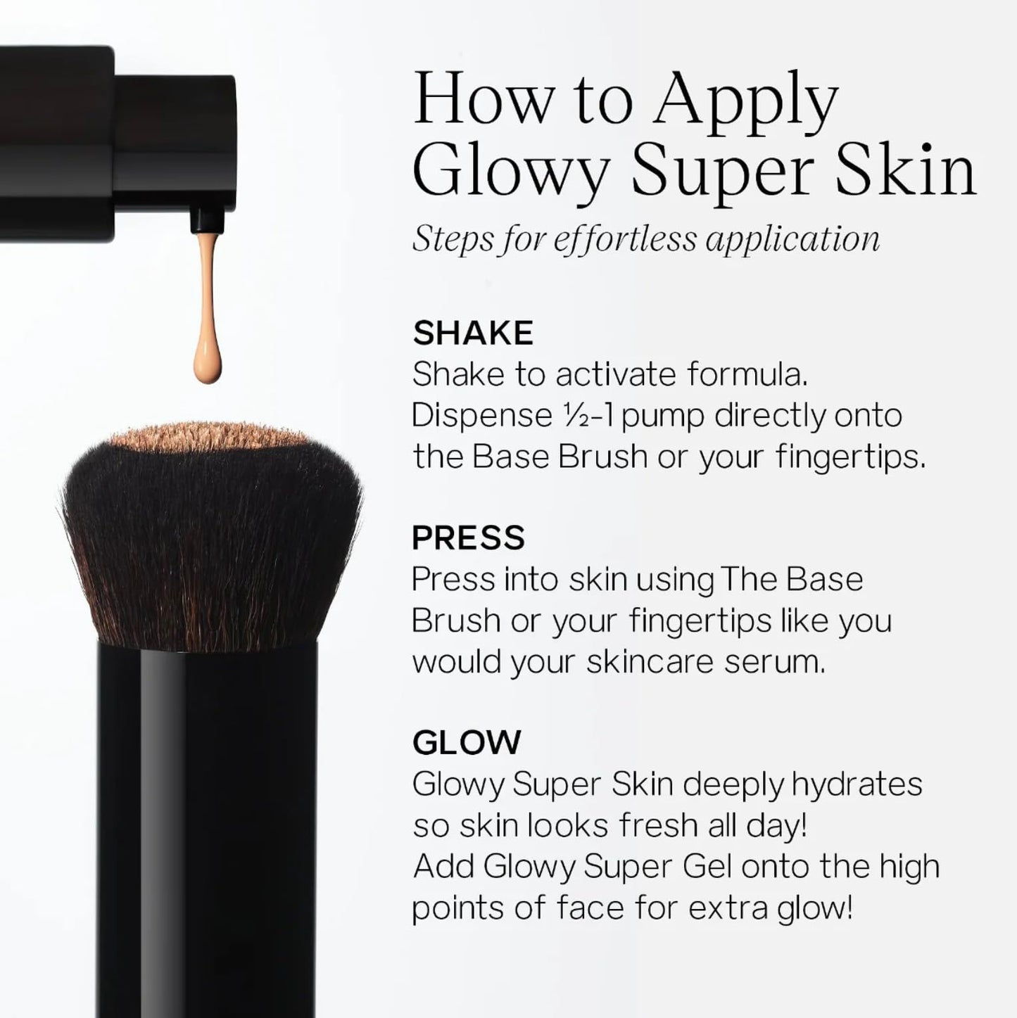 Saie Glowy Super Skin Tint Liquid Foundation - Weightless + Dewy Foundation with Lightweight Medium Coverage - Hydrating Face Makeup + Skin Care Serum Hybrid with Hyaluronic Acid - Shade 14 (1.01 oz)