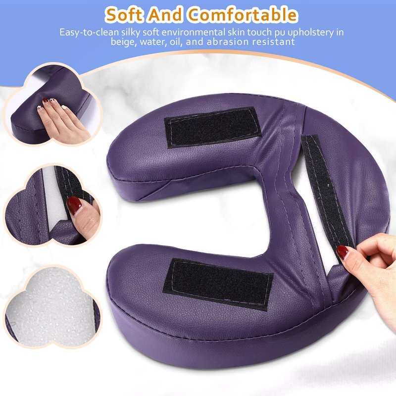 Massage Headrest Cushion - Memory Foam Facial Cradle Pillow for Spa & Travel | Portable Neck Pad for Relaxation