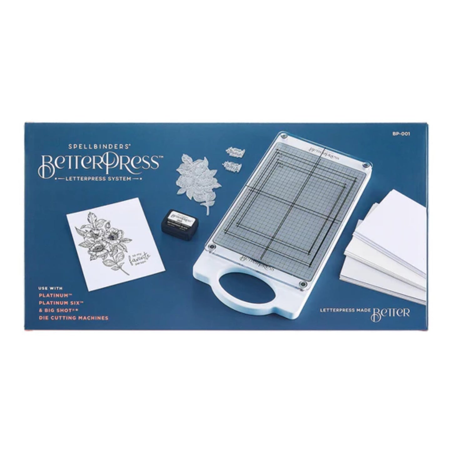 Spellbinders BetterPress Letterpress Machine for Cardmaking and Paper Crafts BP-001 (Betterpress Letterpress Machine)