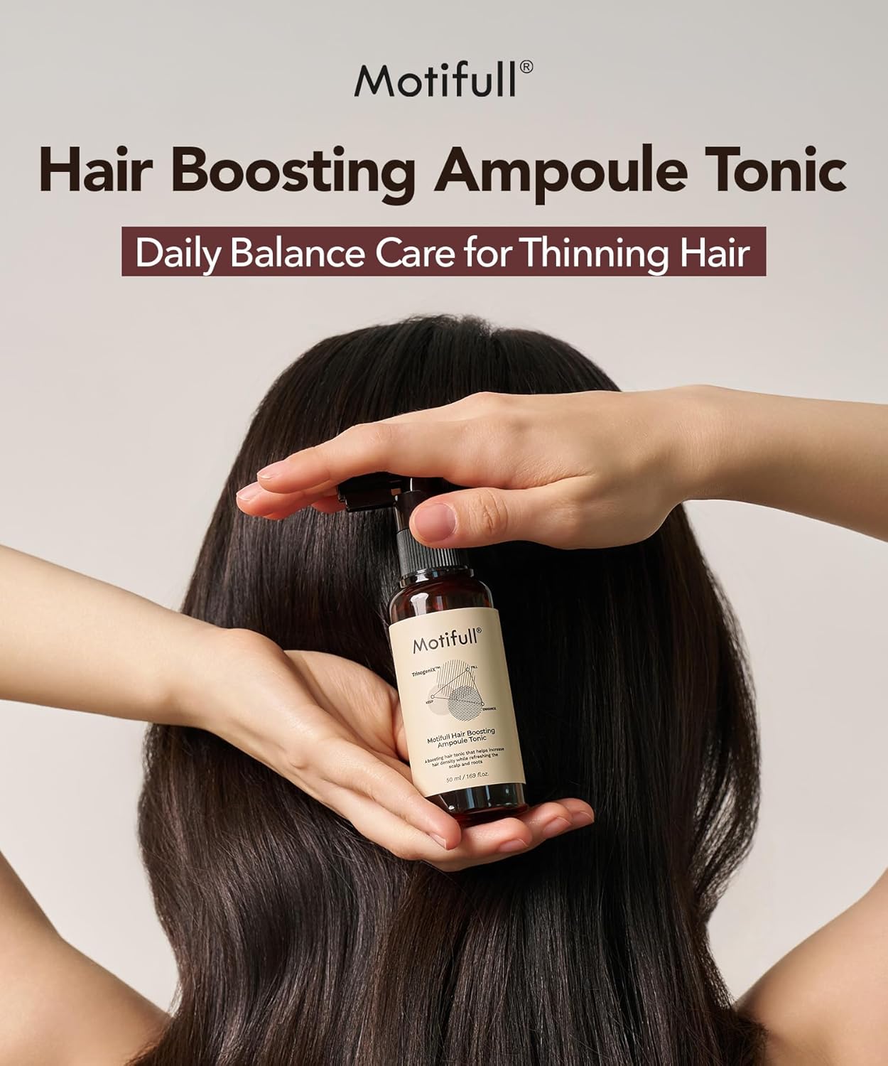Hair Boosting Ampoule Tonic - Scalp Serum for Fine & Thinning Hair | Lightweight TrinogeniX Formula (1.69 fl. oz.)