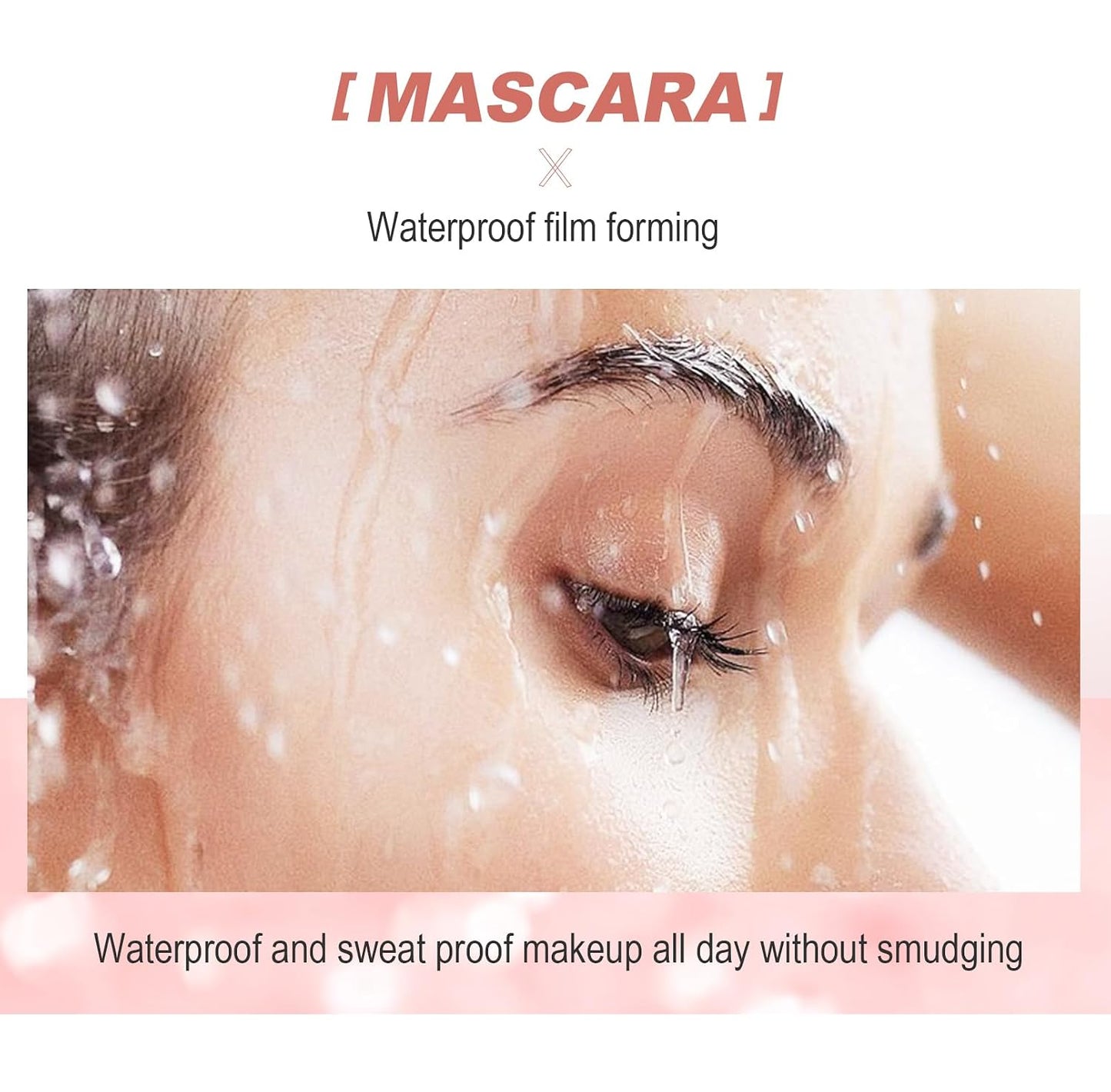 Waterproof Lengthening & Curling Mascara - Natural Fiber Formula for Long, Dense Lashes | Smudge-Proof, Black