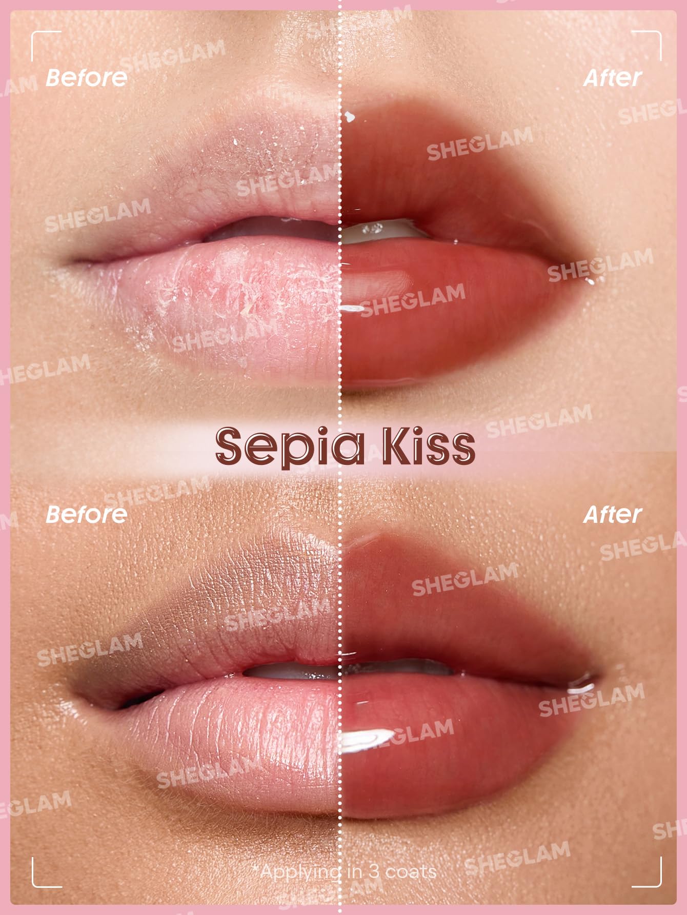 SHEGLAM Booster Shine Plumping Lip Gloss-Sepia Kiss